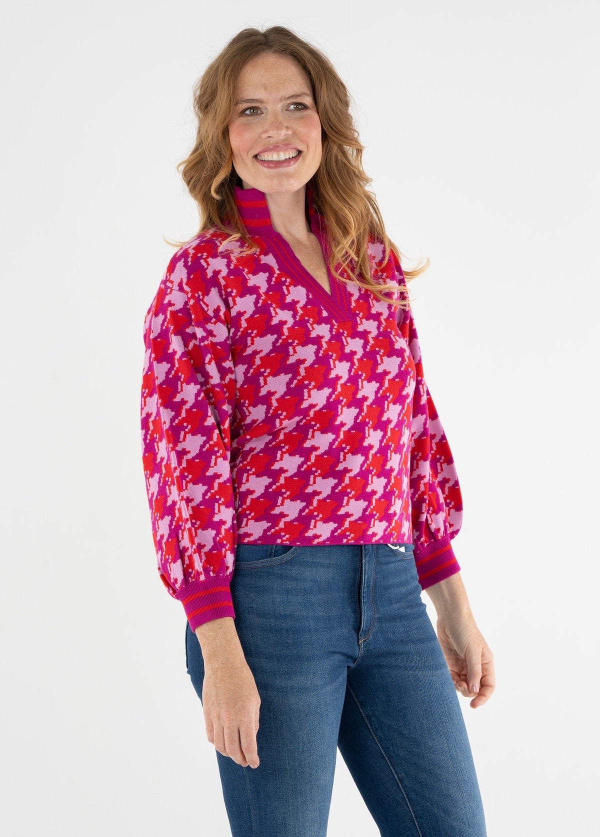 Emily McCarthy Lolli Sweater- Houndstooth