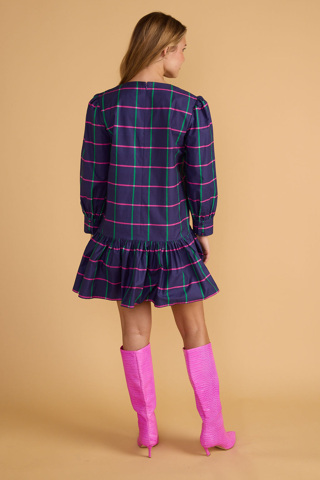 Double A Elizabeth Dress- Varsity Check