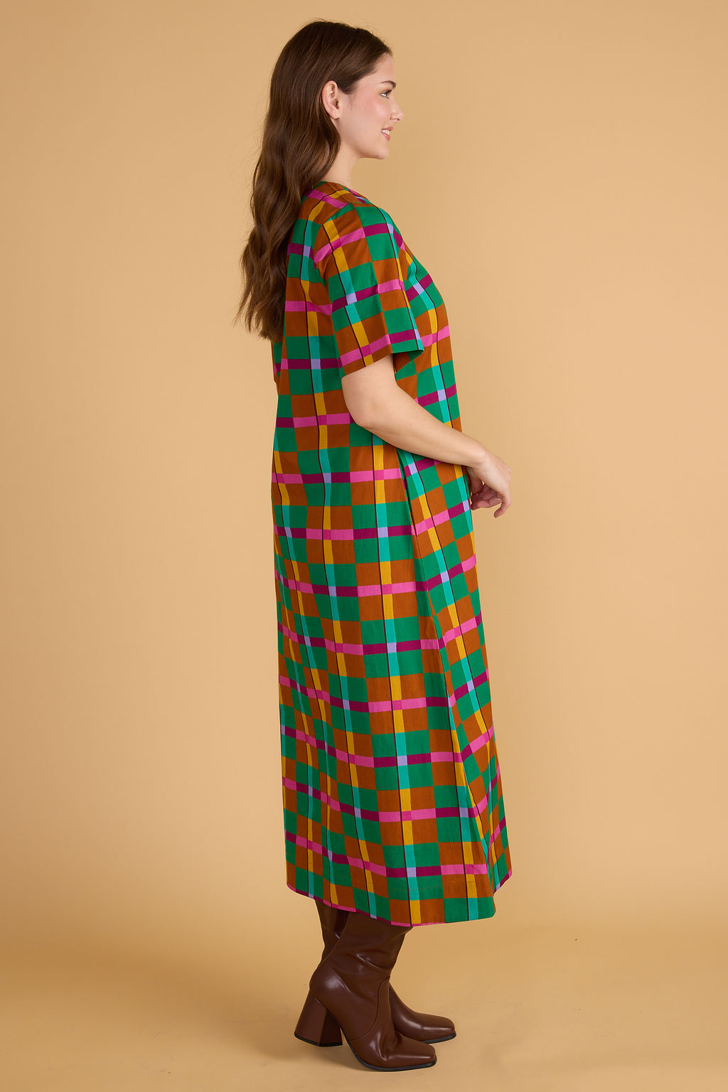 Double A Colin Dress- Holiday Tartan