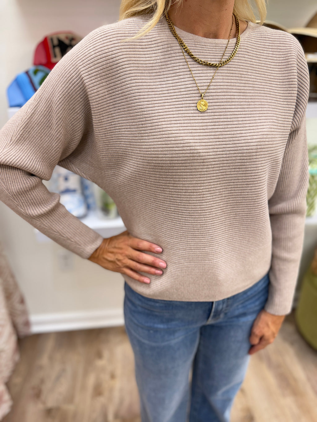 Compania Ribbed Knit Sweater