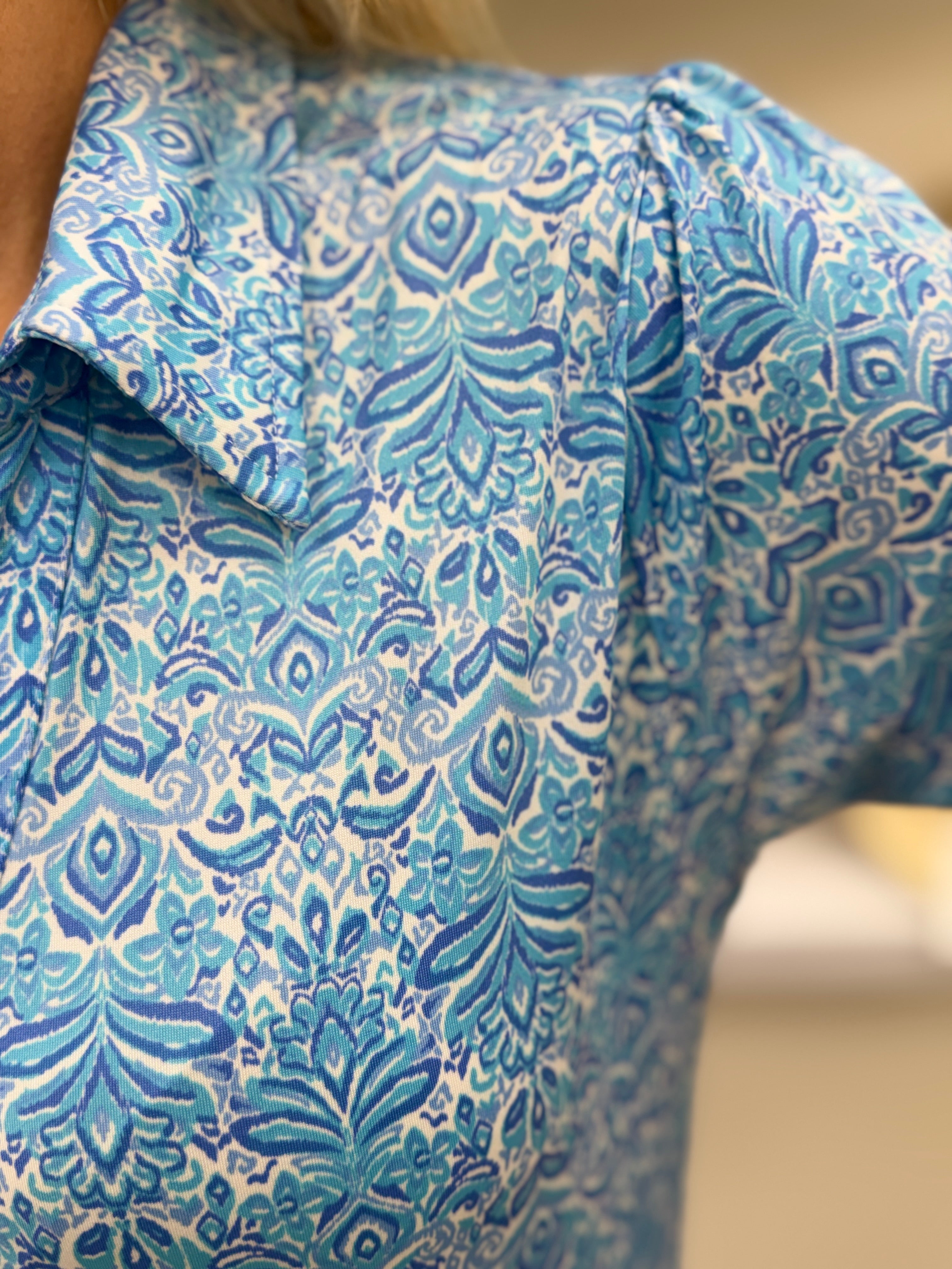 La Mer Luxe Desiree Midi Blue Multi