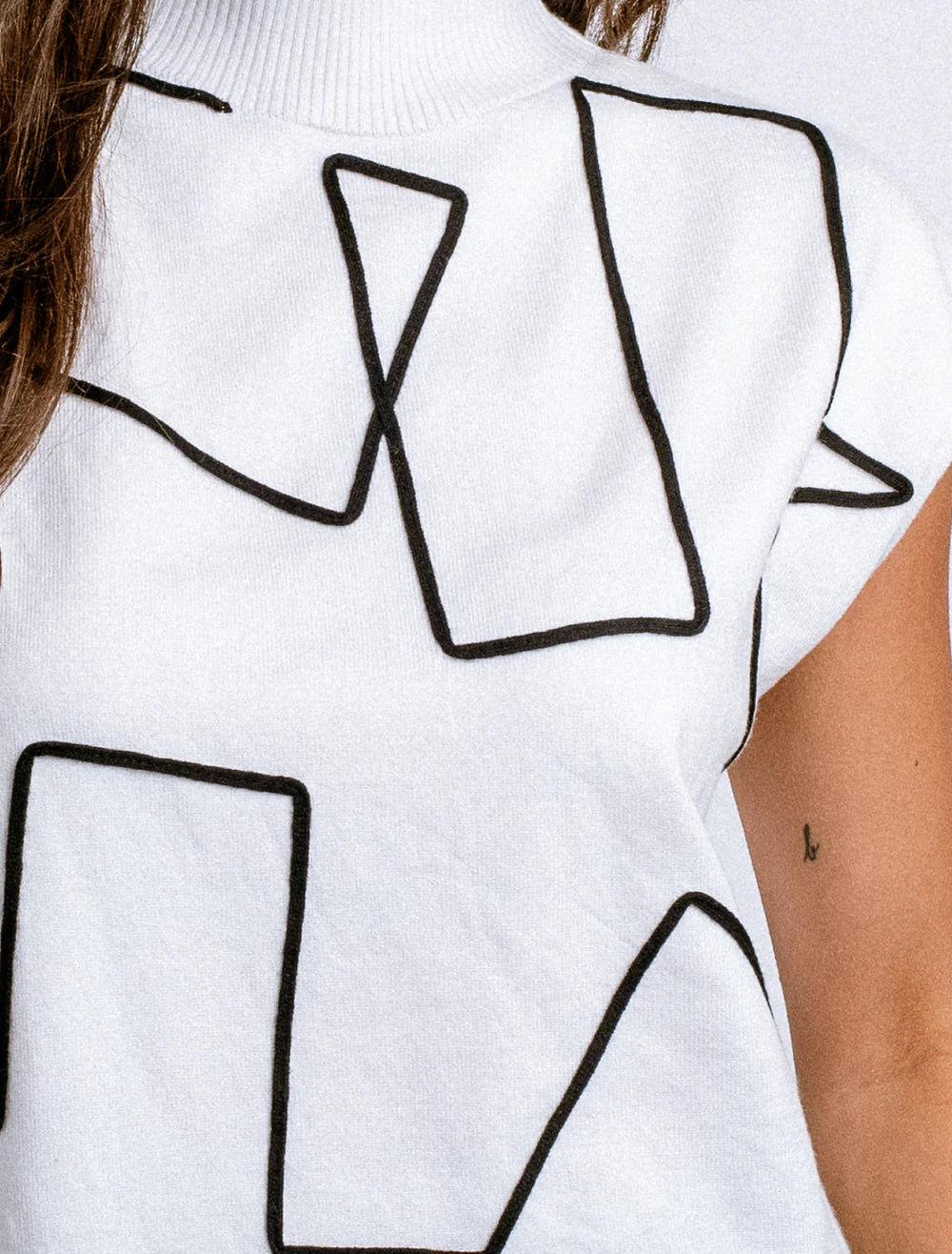 Kerisma Tetra Ortho Knit Top- Blk/Wht