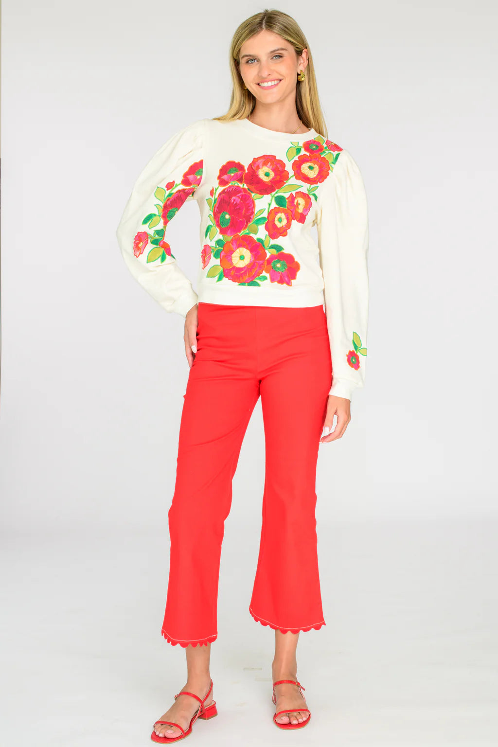 Elizabeth James Jasmine Top- Poppy