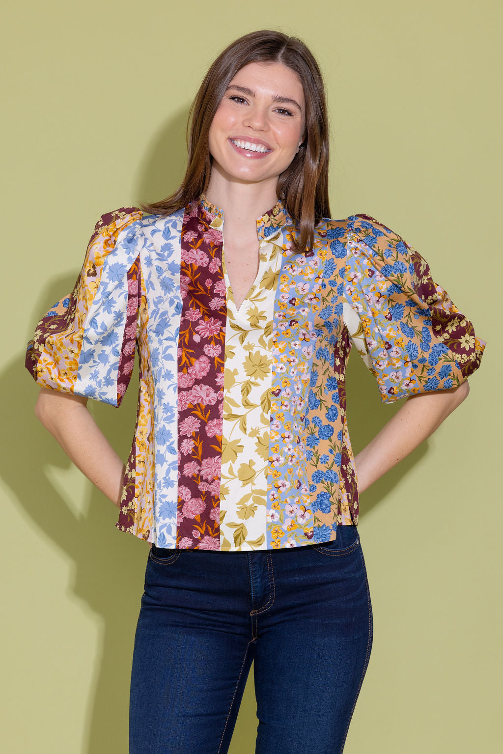 Alden Adair Ali Top- Golden Bouquet