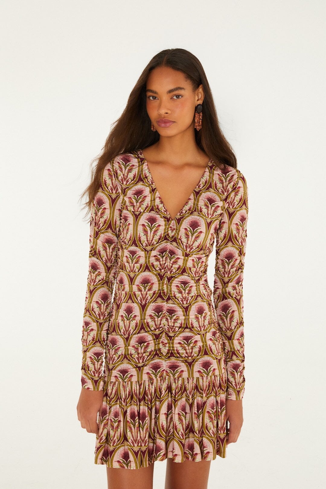 Farm Rio Garden Medal Mini Dress
