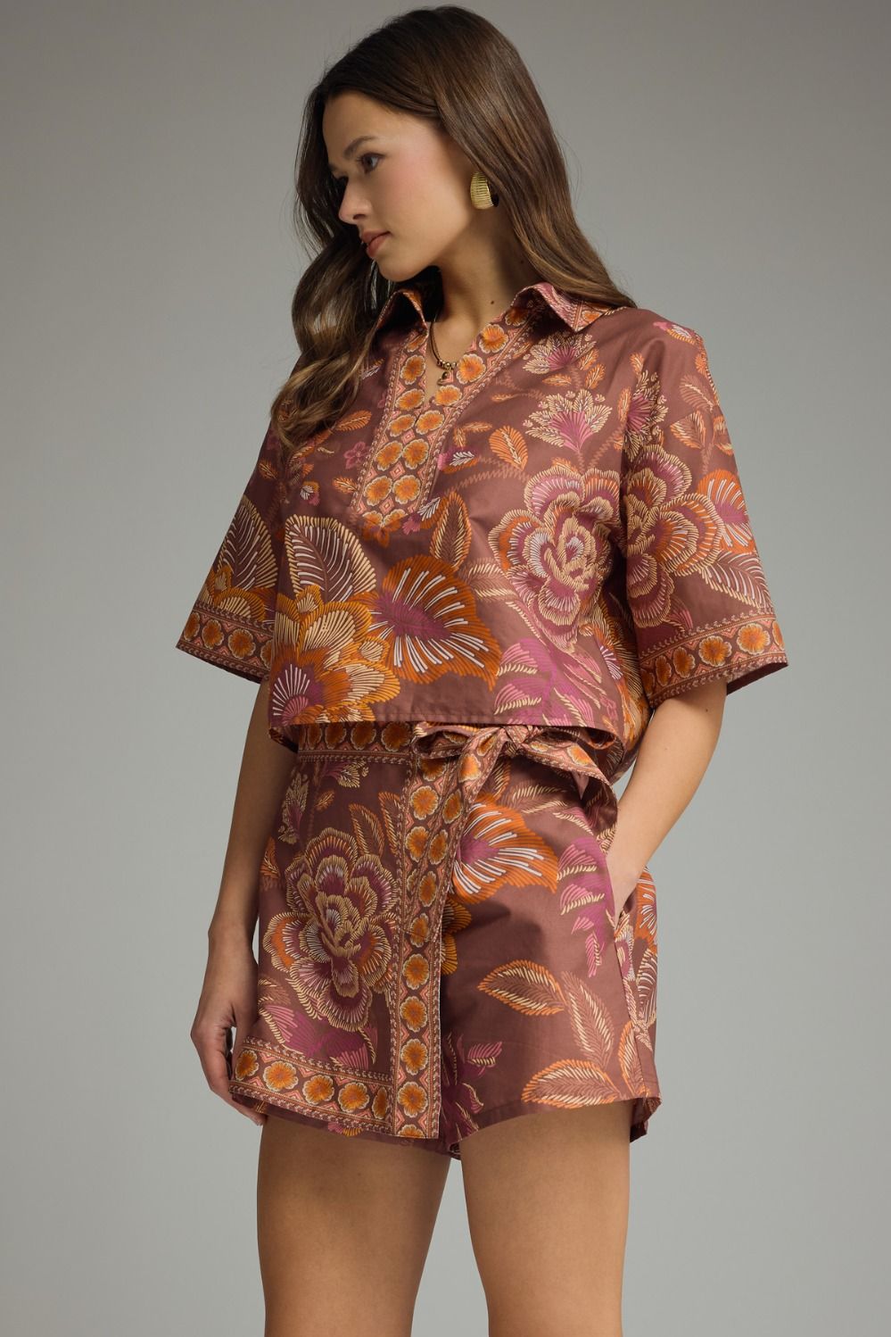 ETO Skort/ Top Set- Terracotta