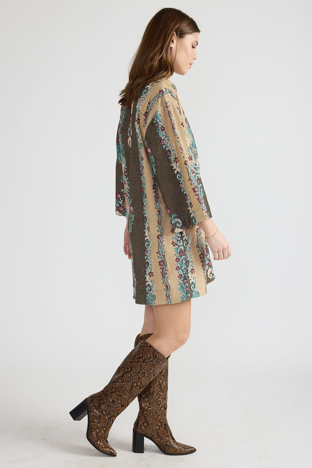 Double A Colette Dress- Gilded Stripe
