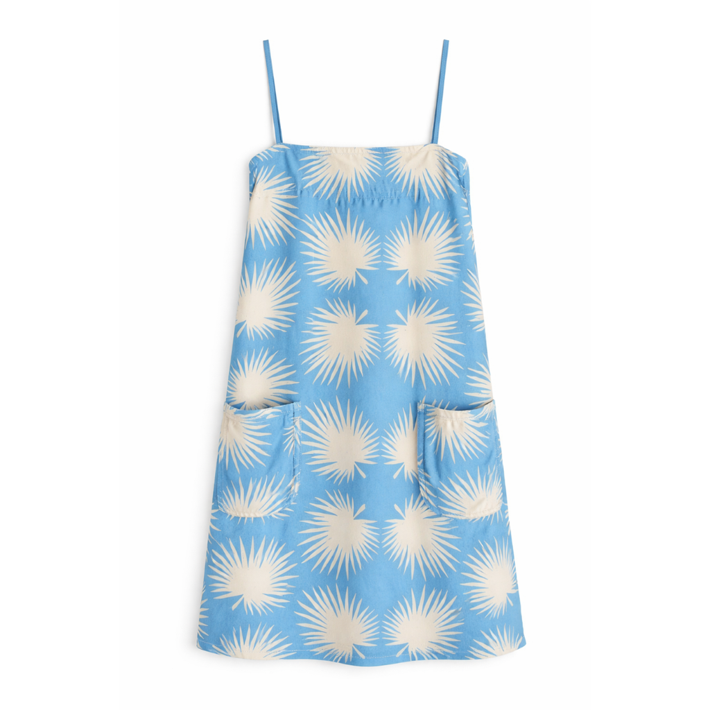 Blue Palm Geo Grotto Coverup Dress