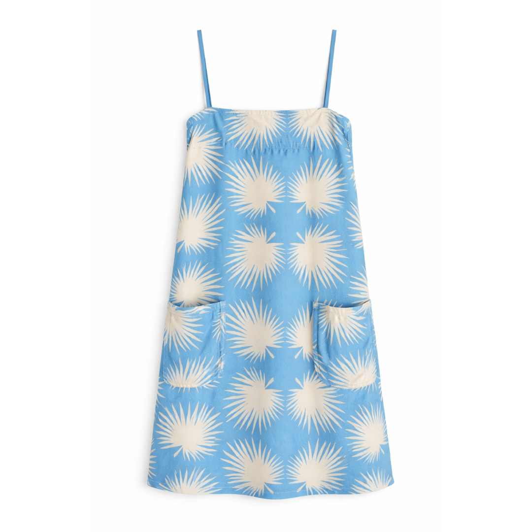 Blue Palm Geo Grotto Coverup Dress