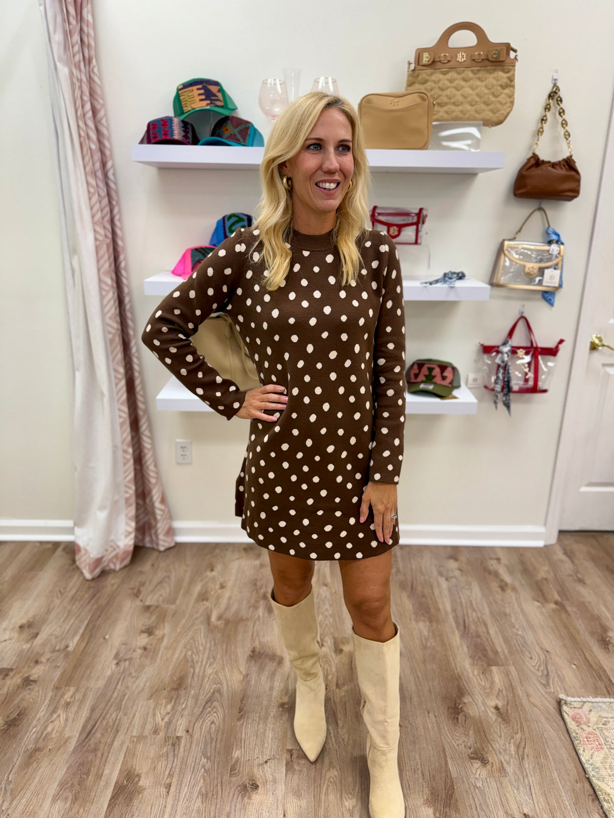 Compania Polka Dot Dress