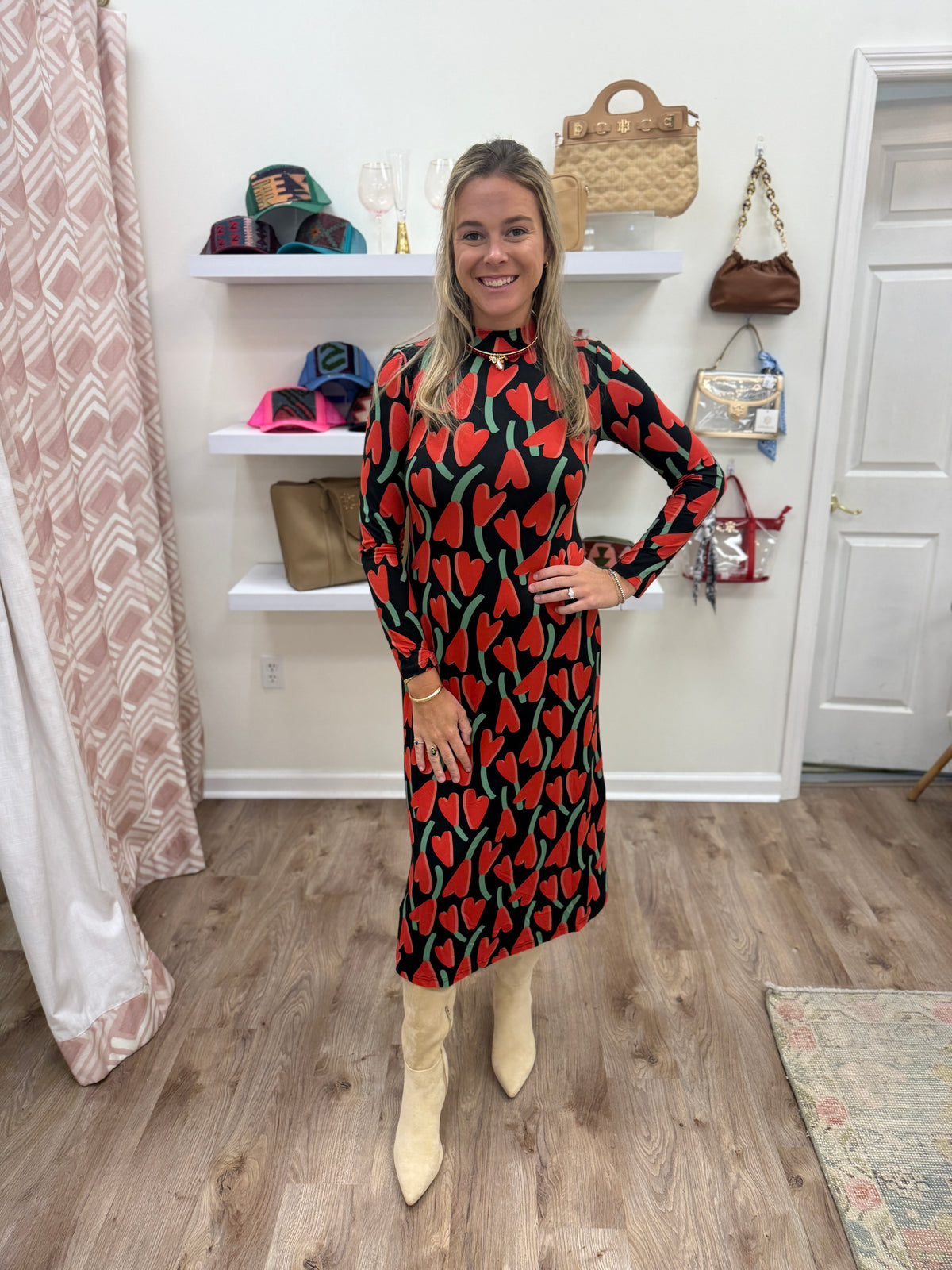 Compania Tulip Printed Dress