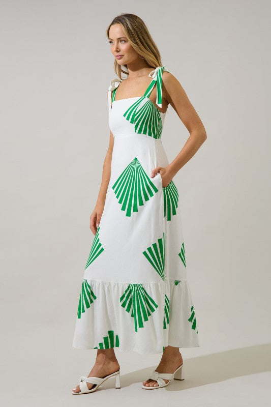 SL Fan Breeze Shoulder Tie Maxi