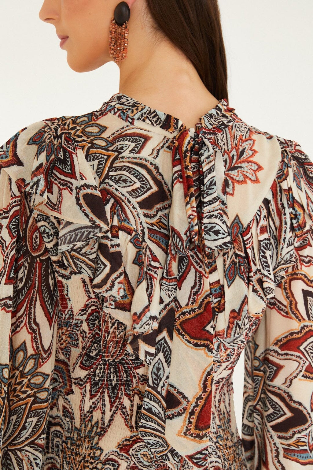 Farm Rio Tapestry Flowers Mini Dress