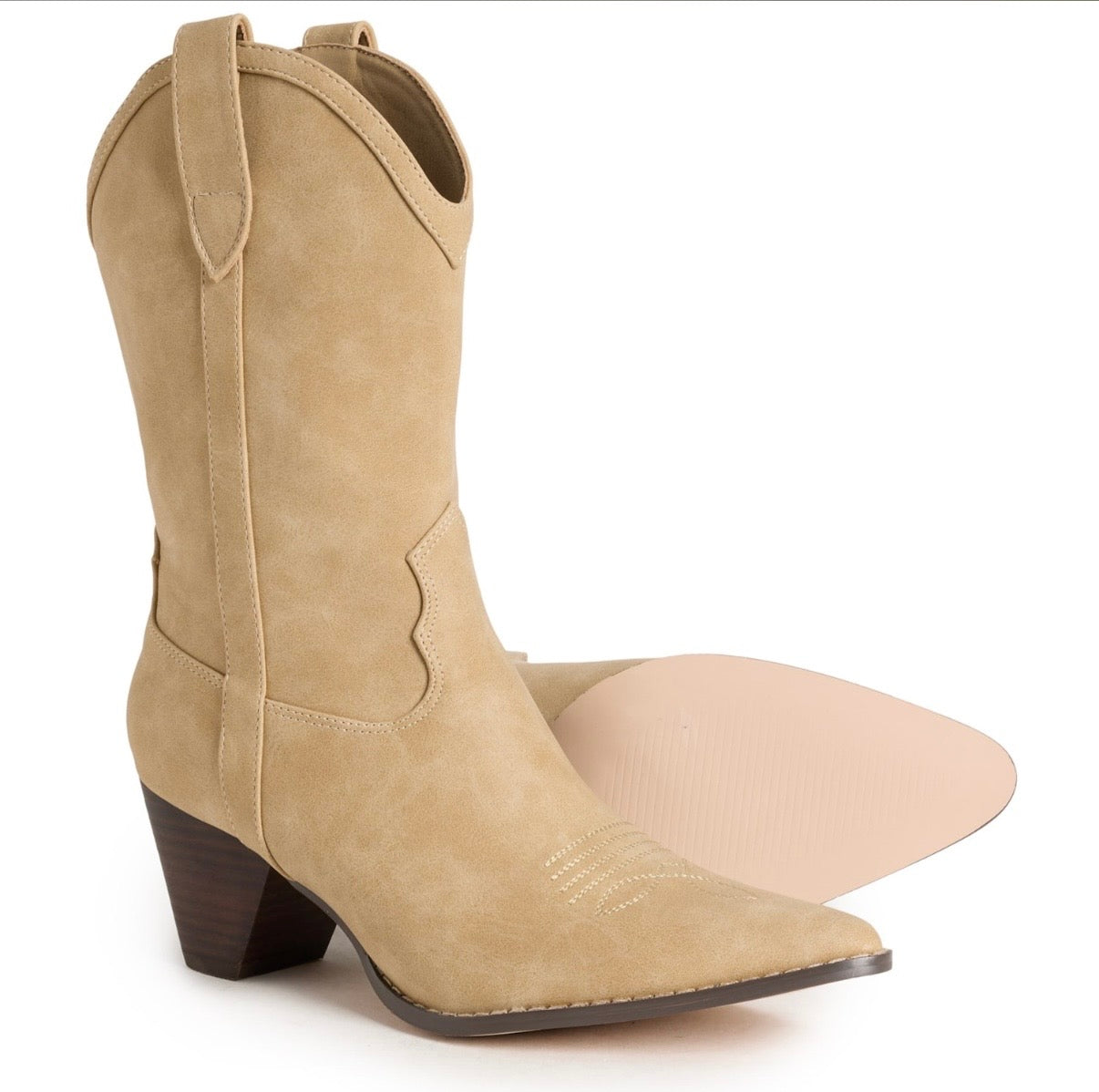 Matisse Benji Western Boot- Natural