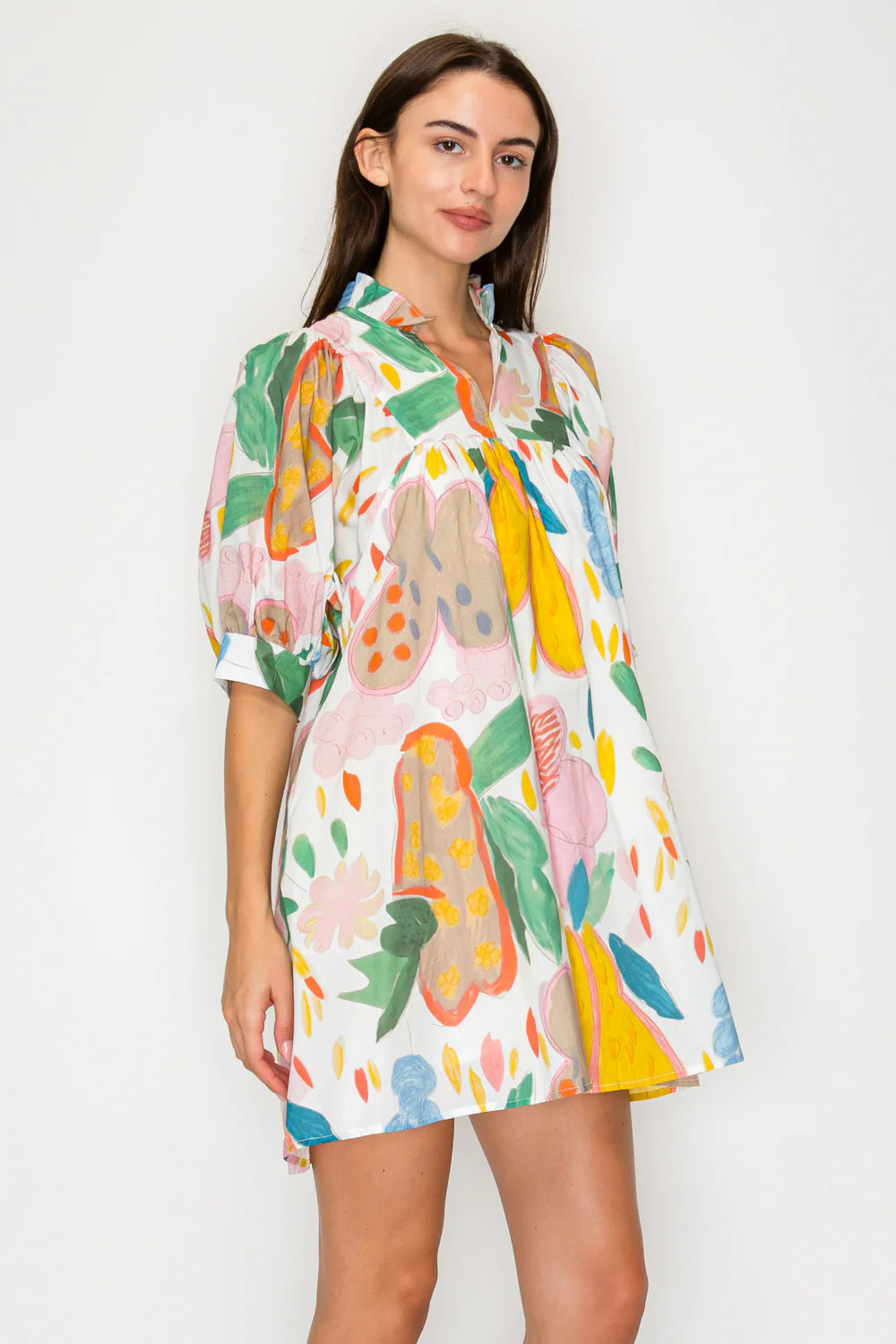 Meet Me in Santorini Butterfly Short Dress