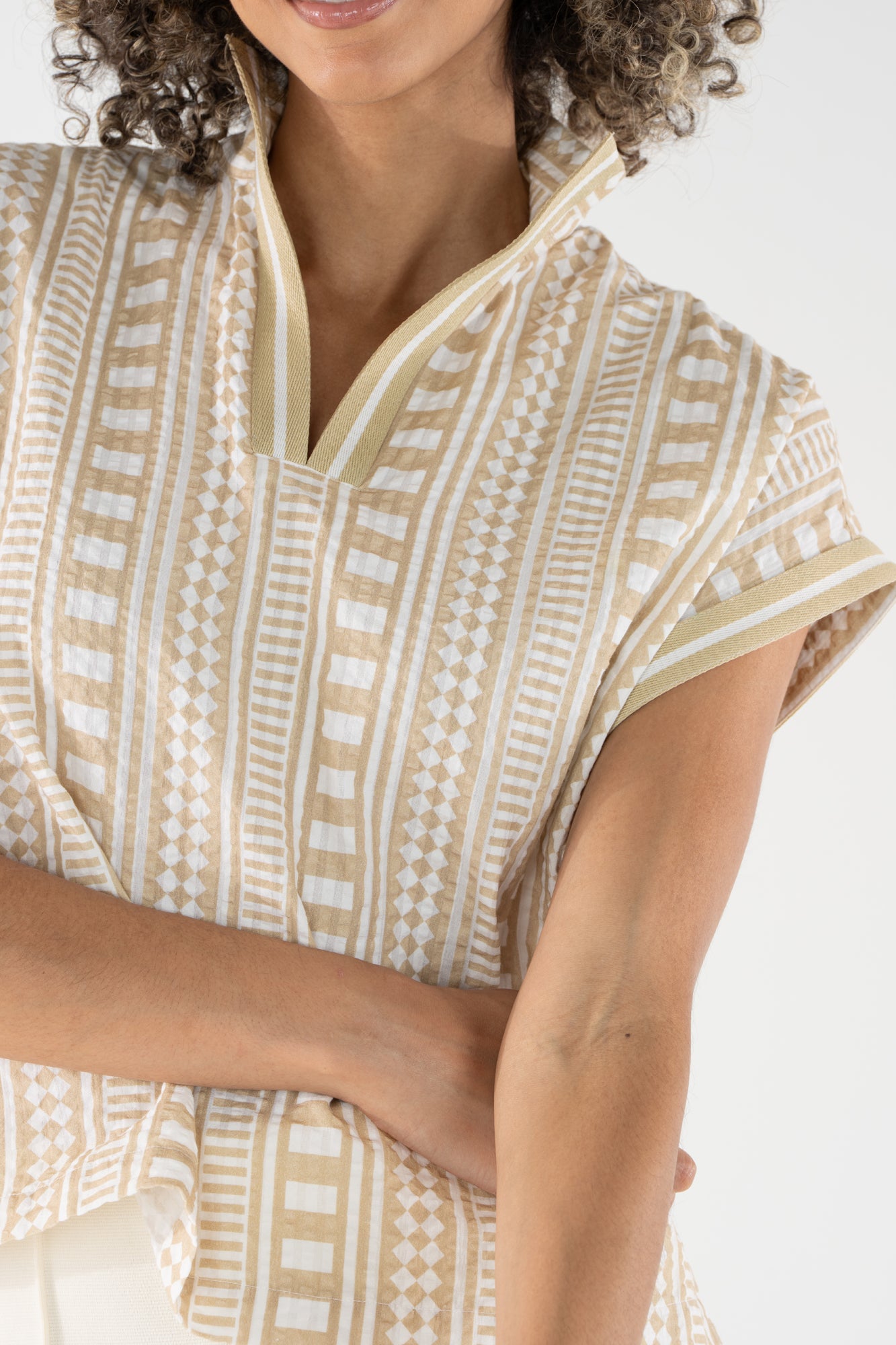 Emily McCarthy Riviera Top- piazza stripe