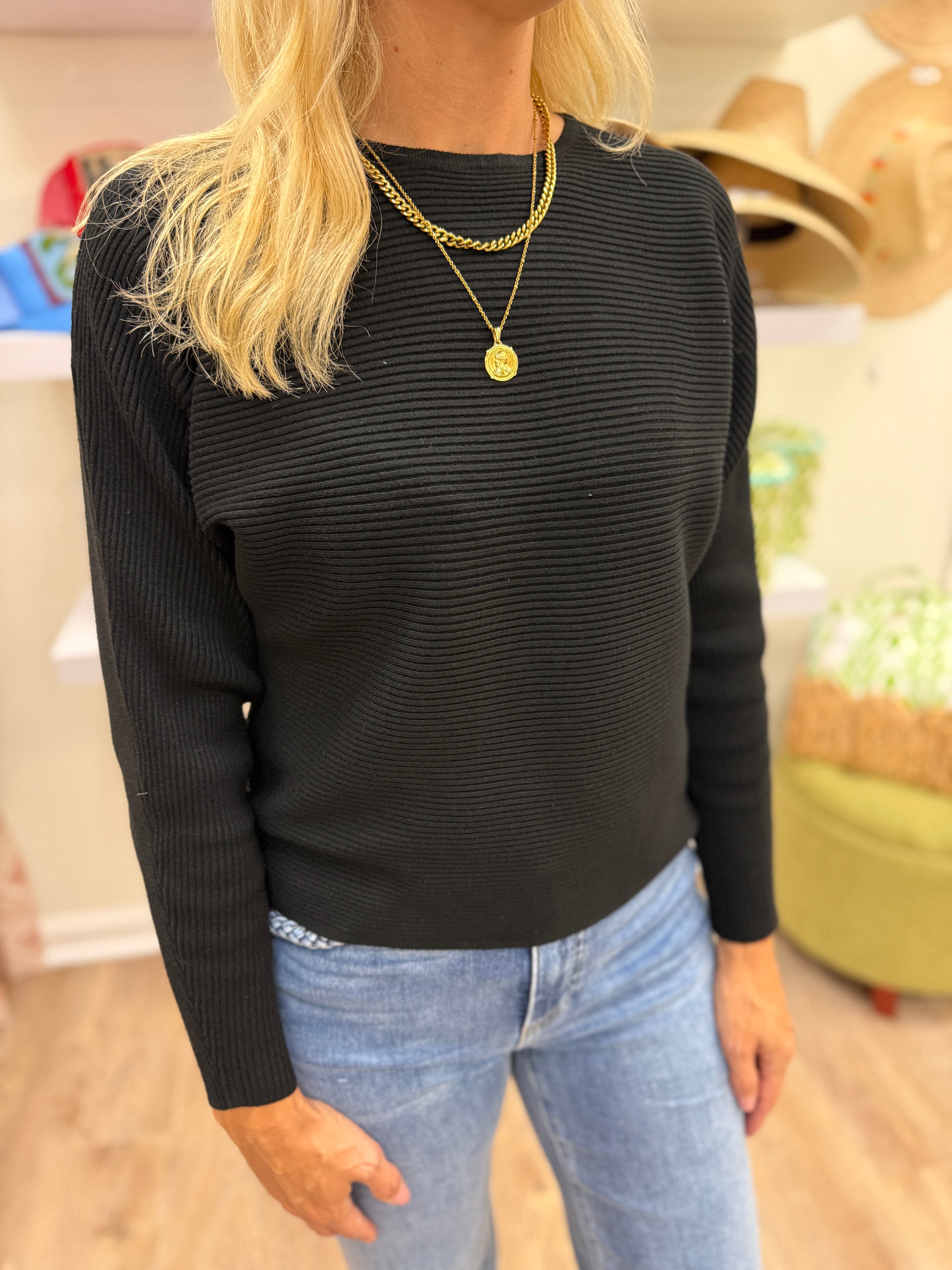 Compania Ribbed Knit Sweater