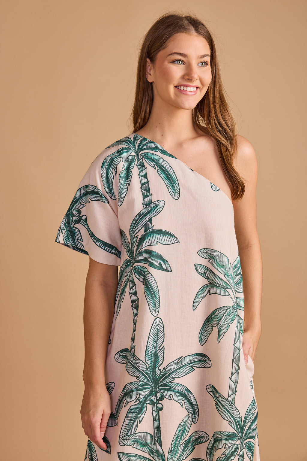 Double A Janey Dress- Coco Palm
