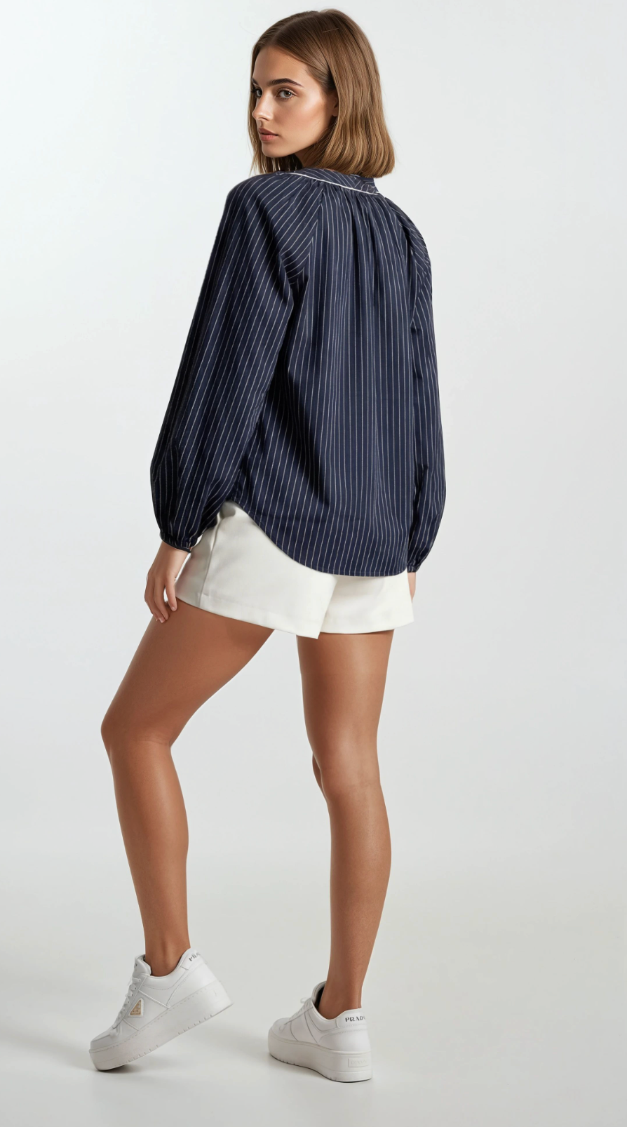 Sincerely Ours Tailor Short- White Croc