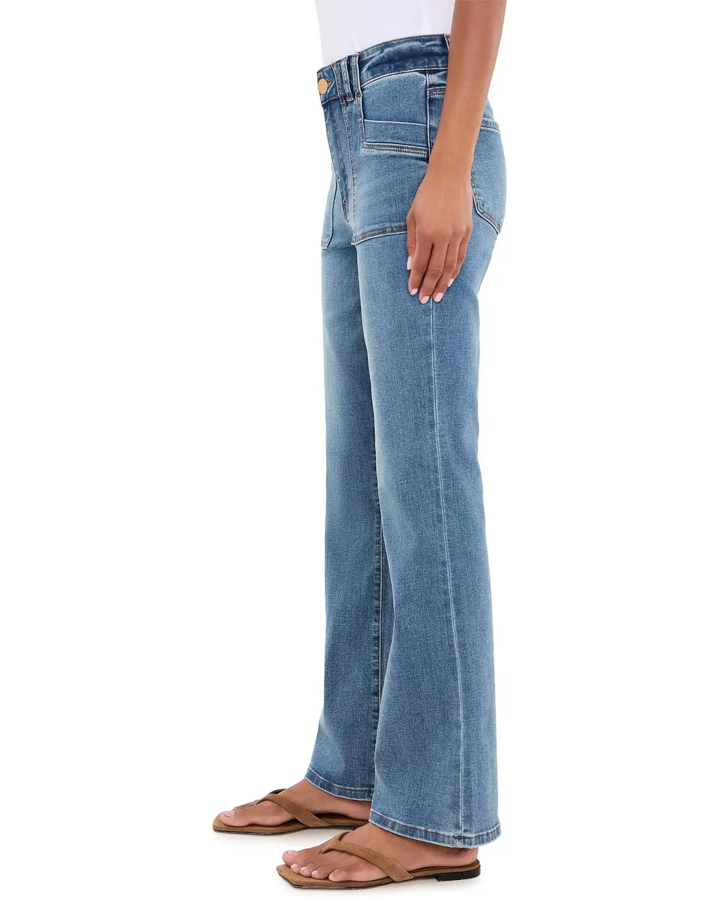 Kut  Stella Highrise Flare Denim- Wish
