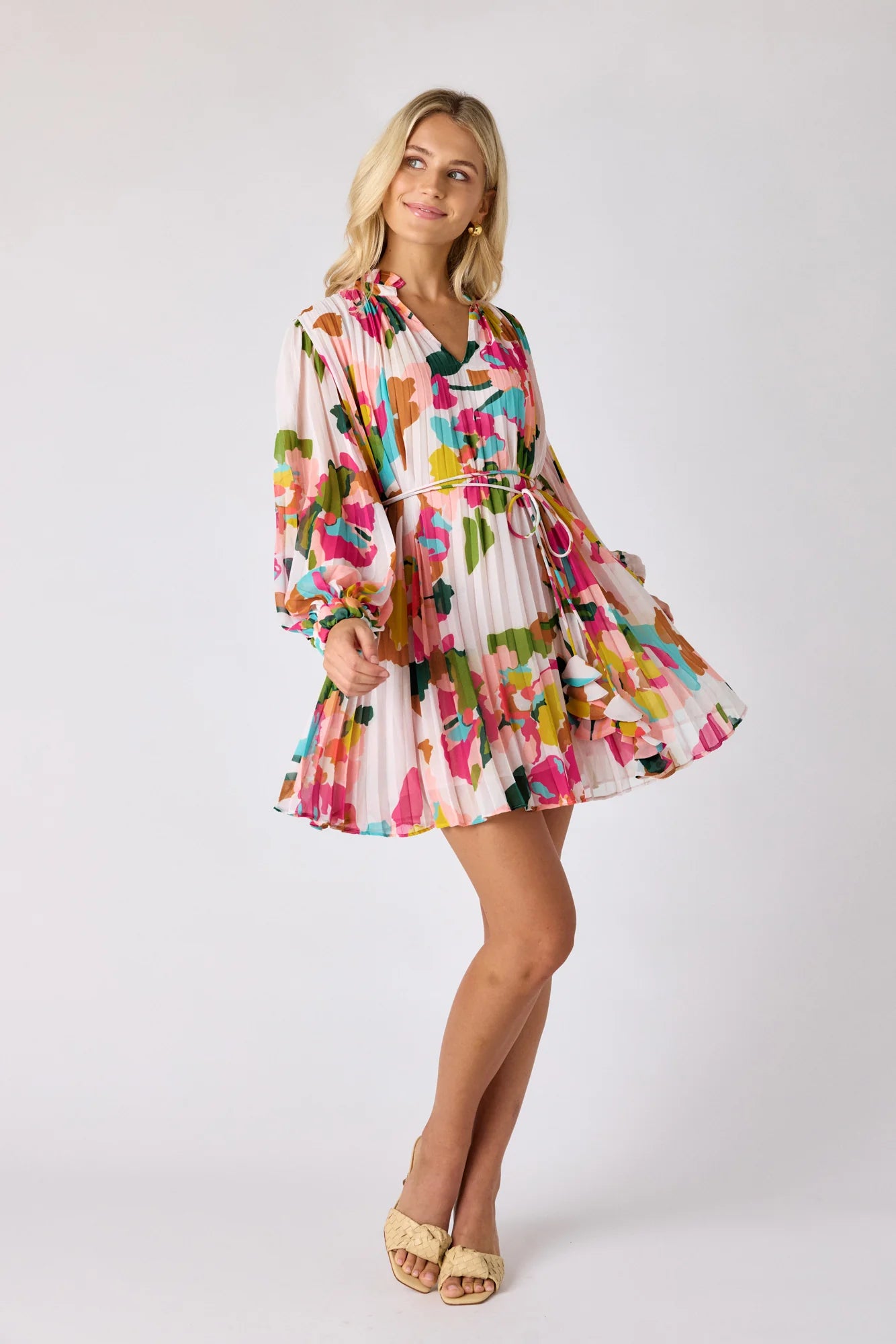 Crosby Heidi Dress- Botanic Blush