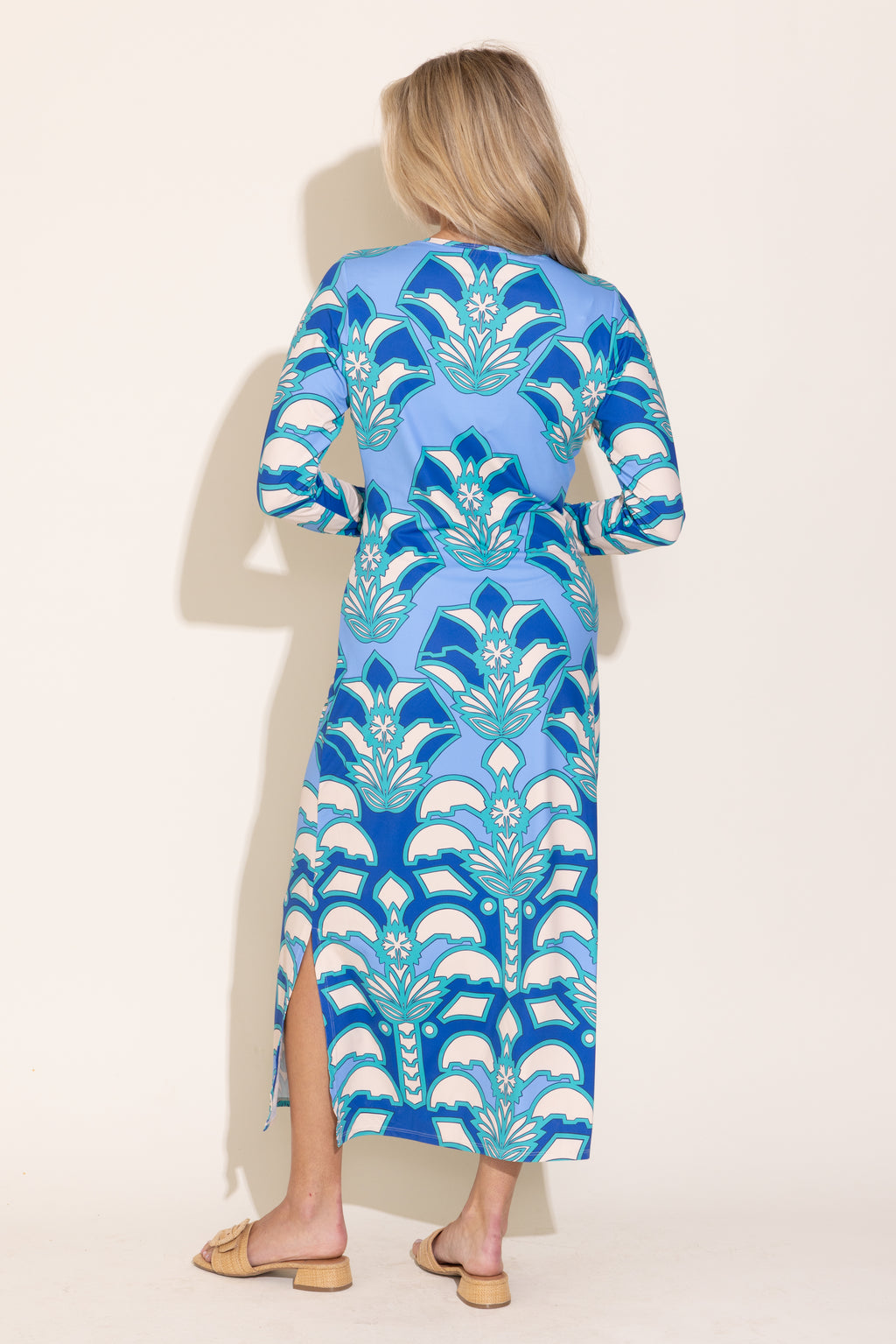 Alden Adair Dorit Dress- Desert Teal