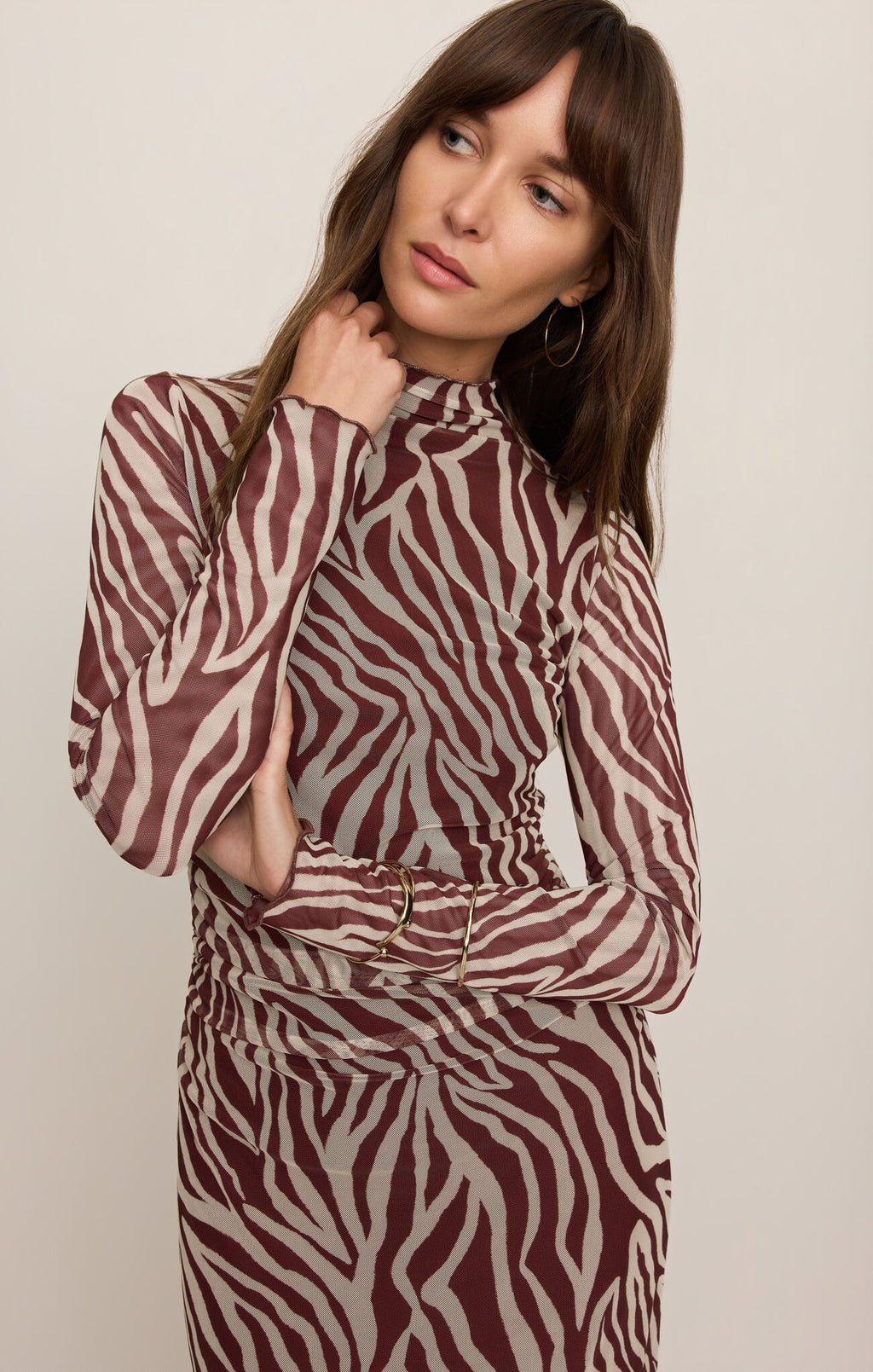 Z Supply Sevilla Mesh Midi- Zebra