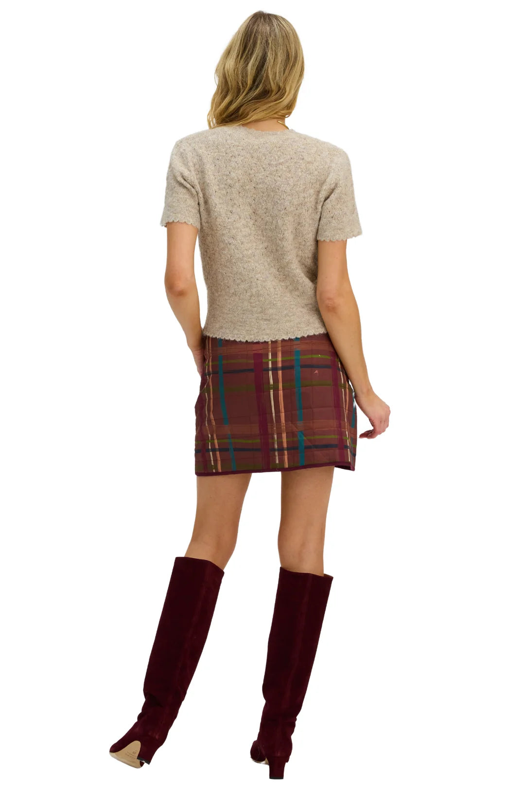 Allison Wilder Mini Skirt- Plaid Multi