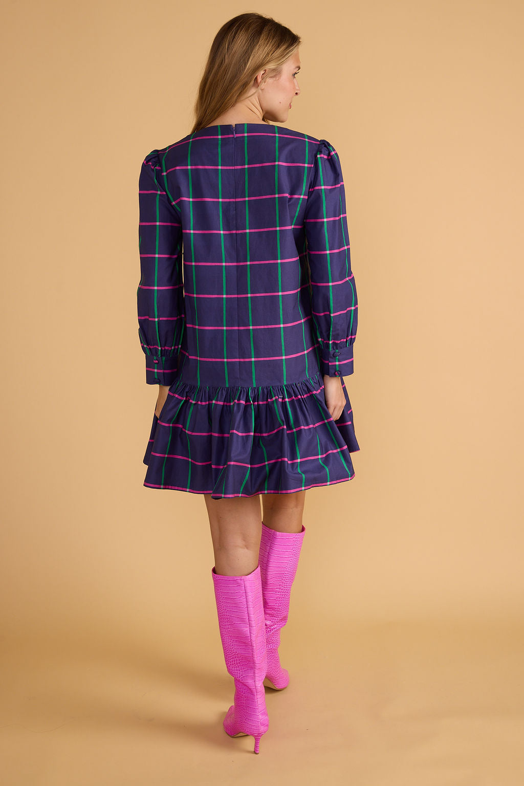 Double A Elizabeth Dress- Varsity Check
