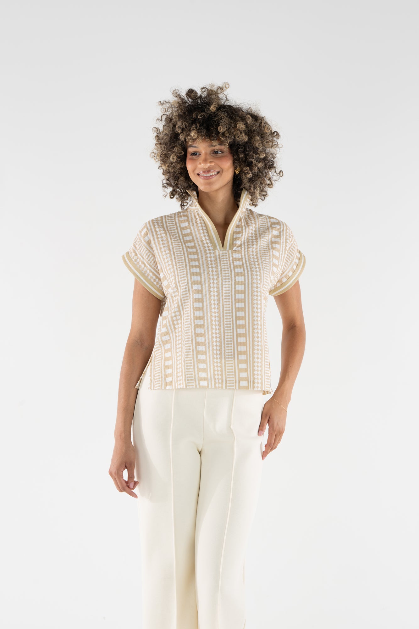 Emily McCarthy Riviera Top- piazza stripe