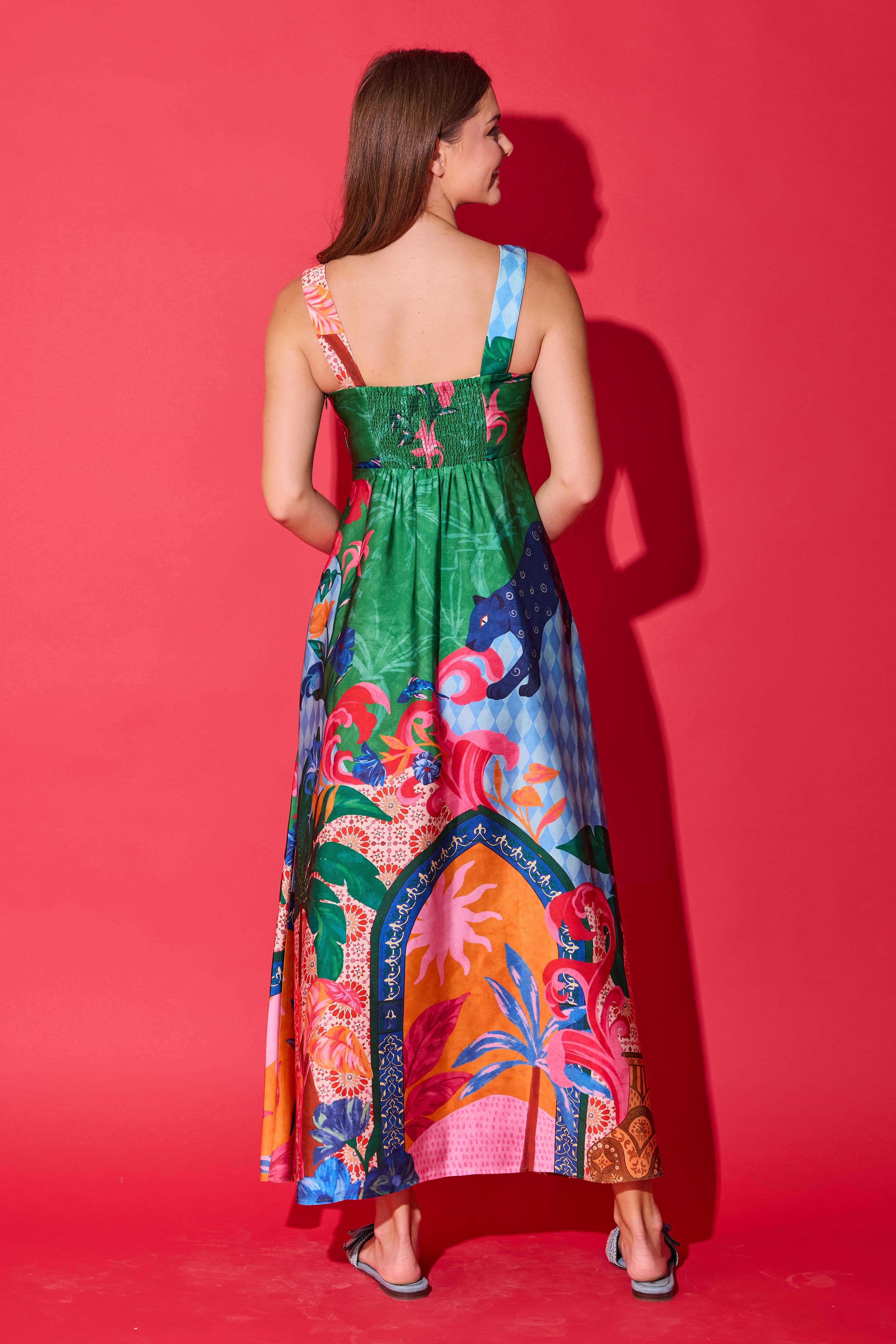 Alden Adair Maria Midi Dress- Marrakech