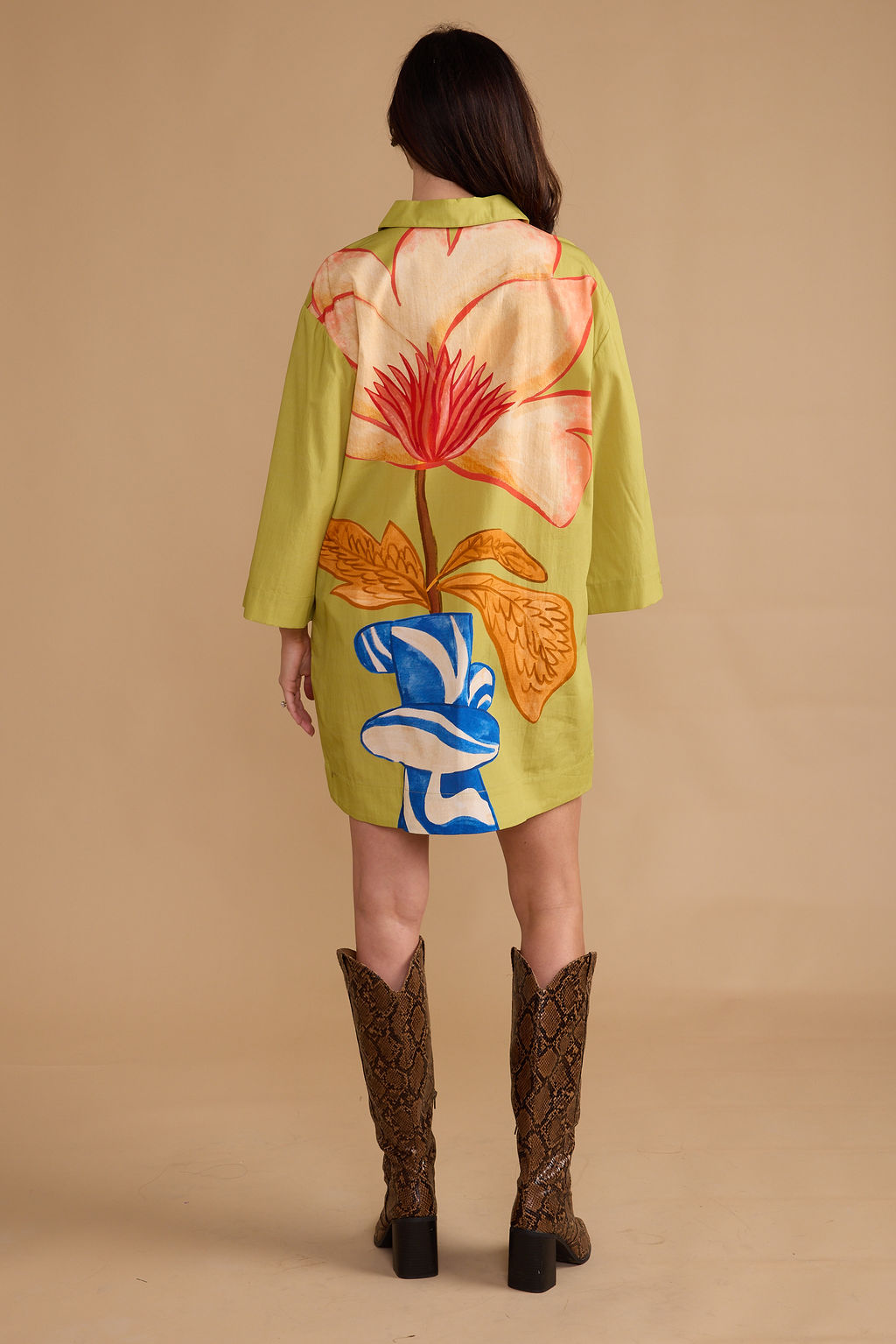 Double A Colette Dress- Lotus