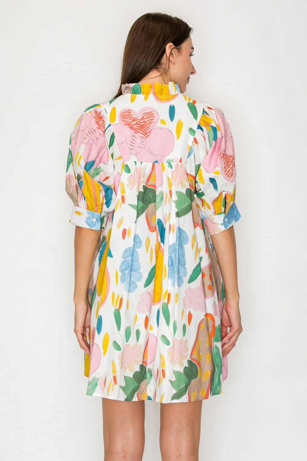 Meet Me in Santorini Butterfly Short Dress