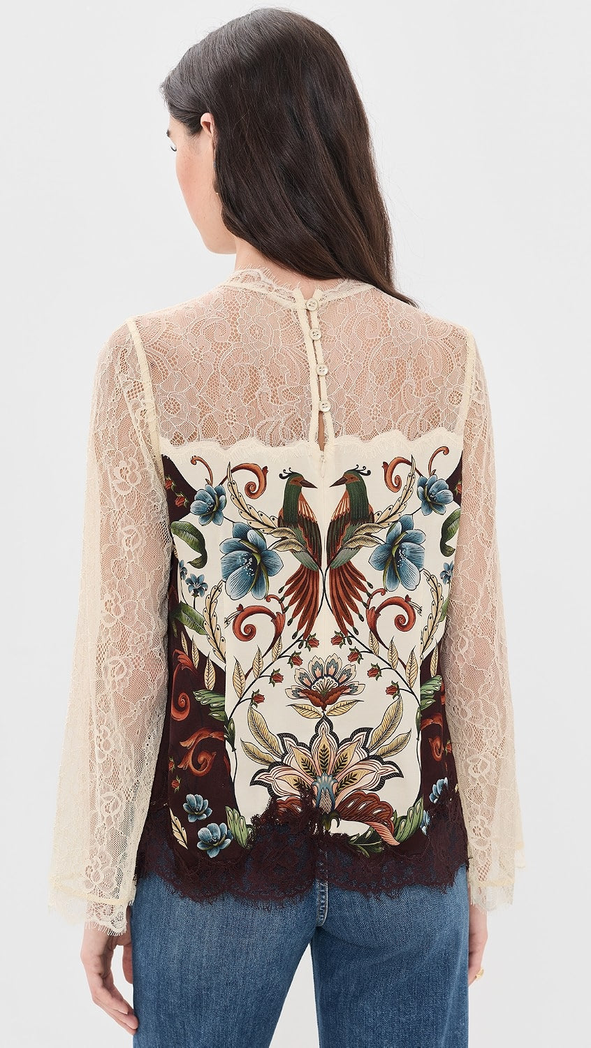 Farm Rio Millena Winter White Blouse