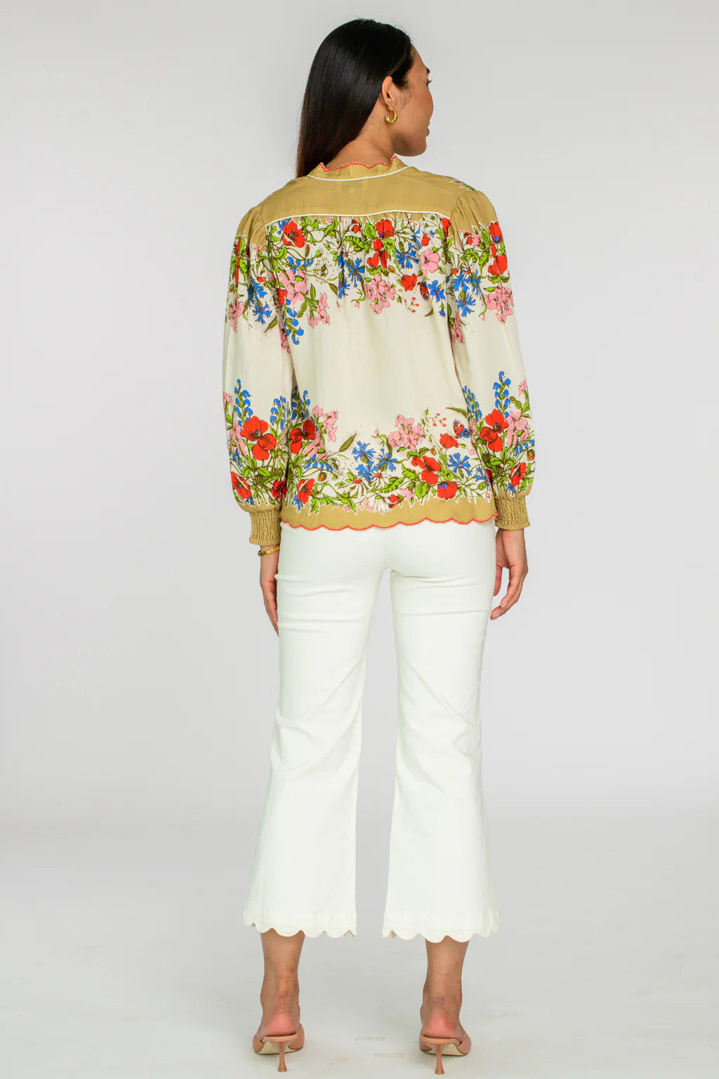 Elizabeth James Emily Top- Butterfly Garden