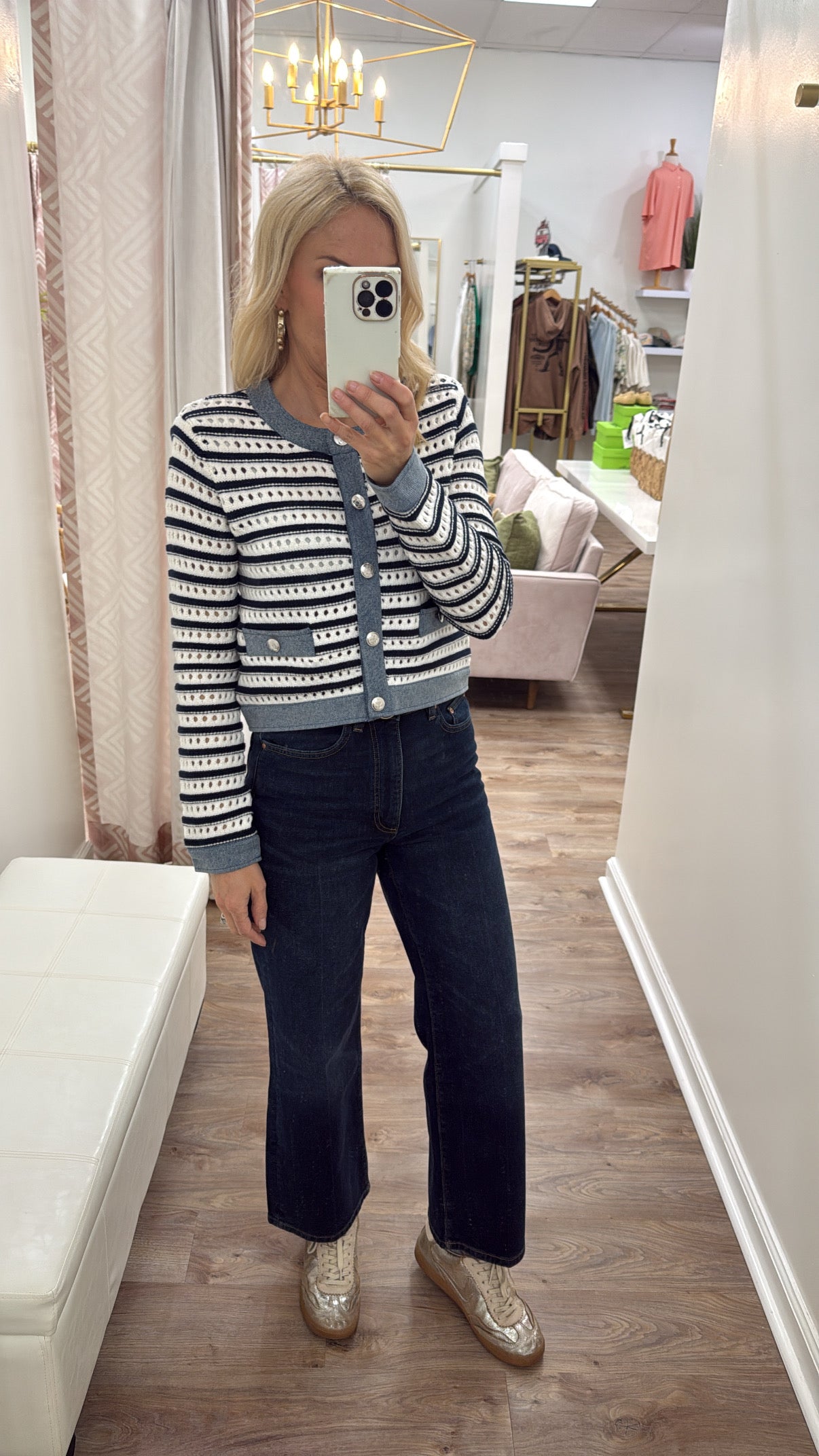 Steve Madden Casette Cardi Stripe