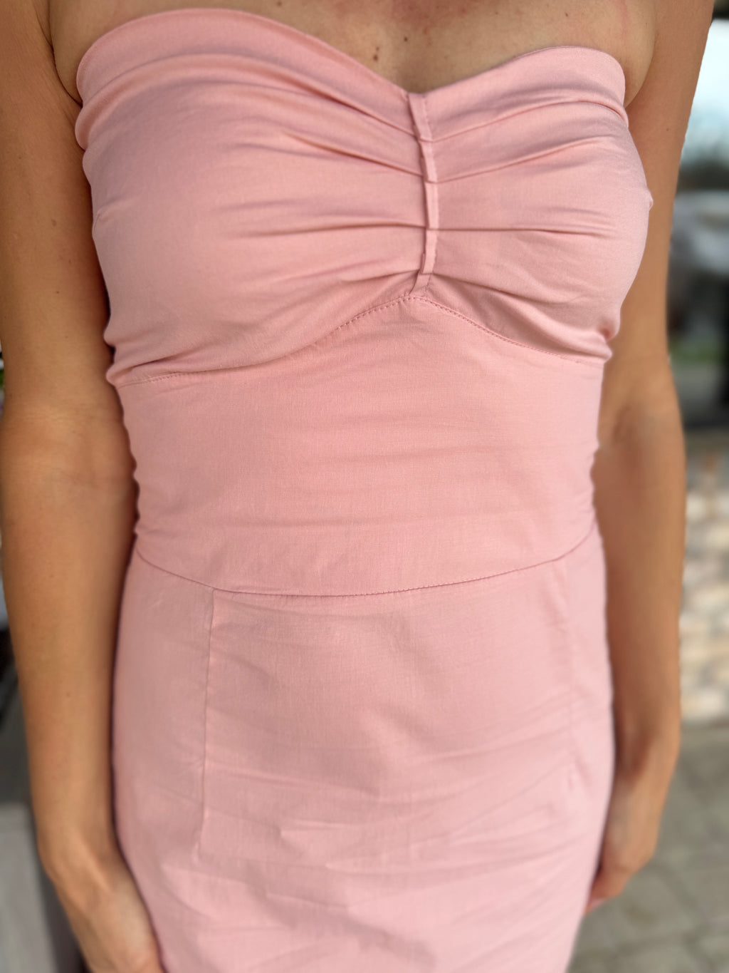 Phie Strapless Poplin Maxi