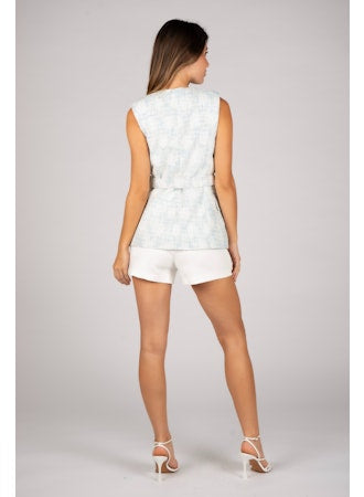 Sincerely Ours Karina Tweed Vest