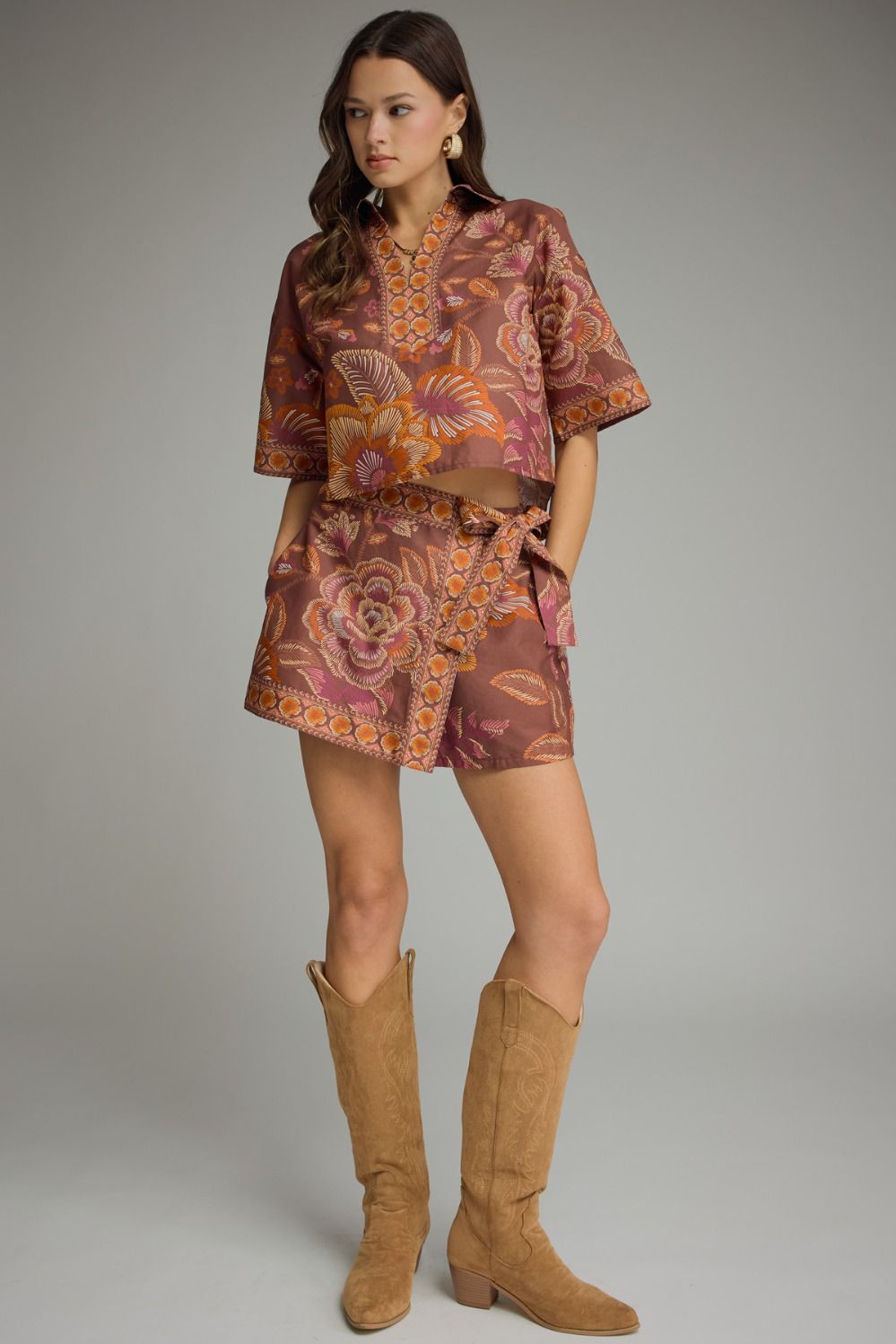 ETO Skort/ Top Set- Terracotta