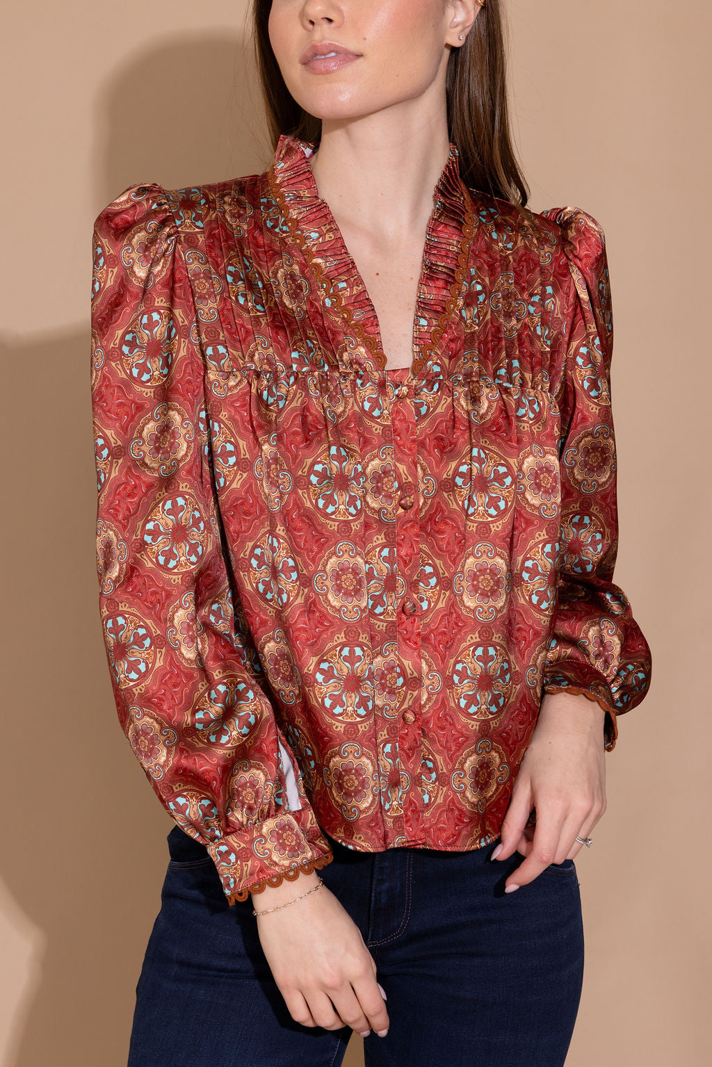 Alden Adair Oliver Top- Desert Jewel