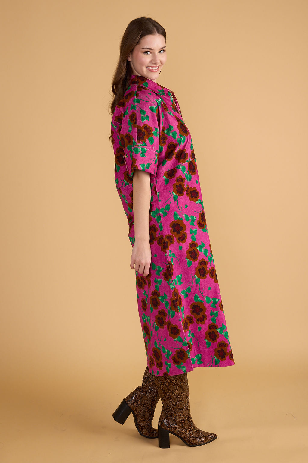 Double A Monica Dress- Rose Court