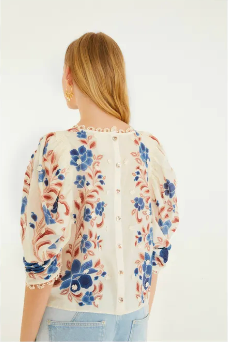 Farm Rio Renata Floral Blouse
