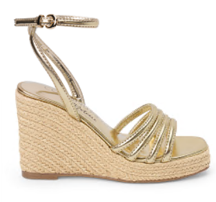 Matisse Sunny Woven Wedge- Gold