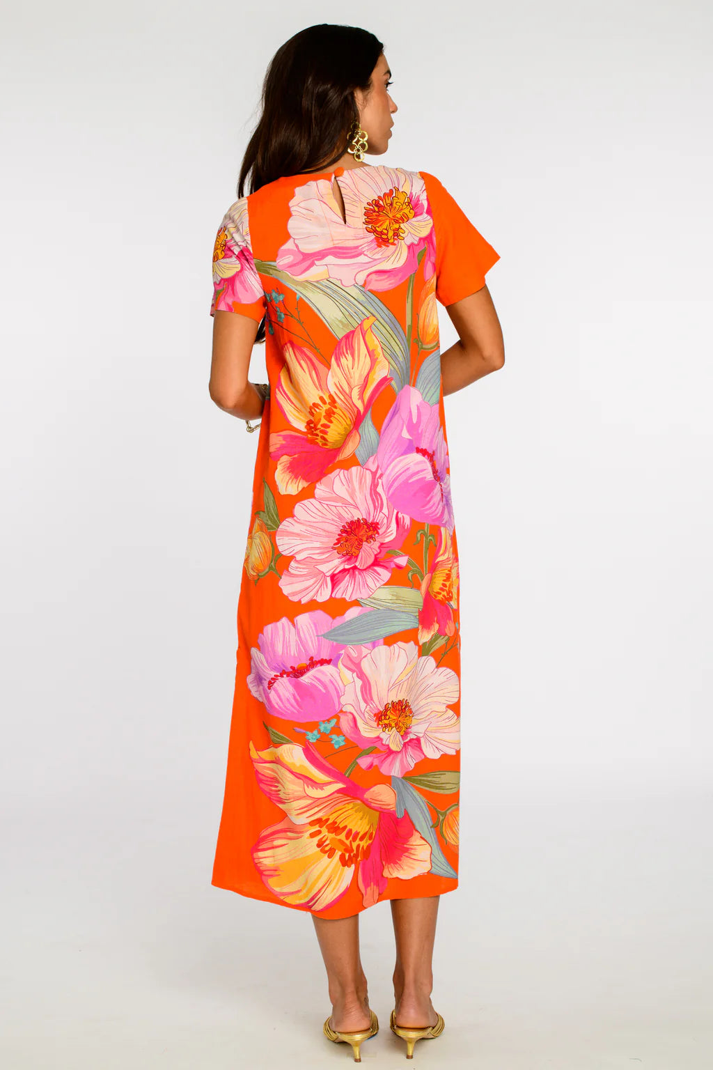 Elizabeth James Tess Midi- Sunset Bloom