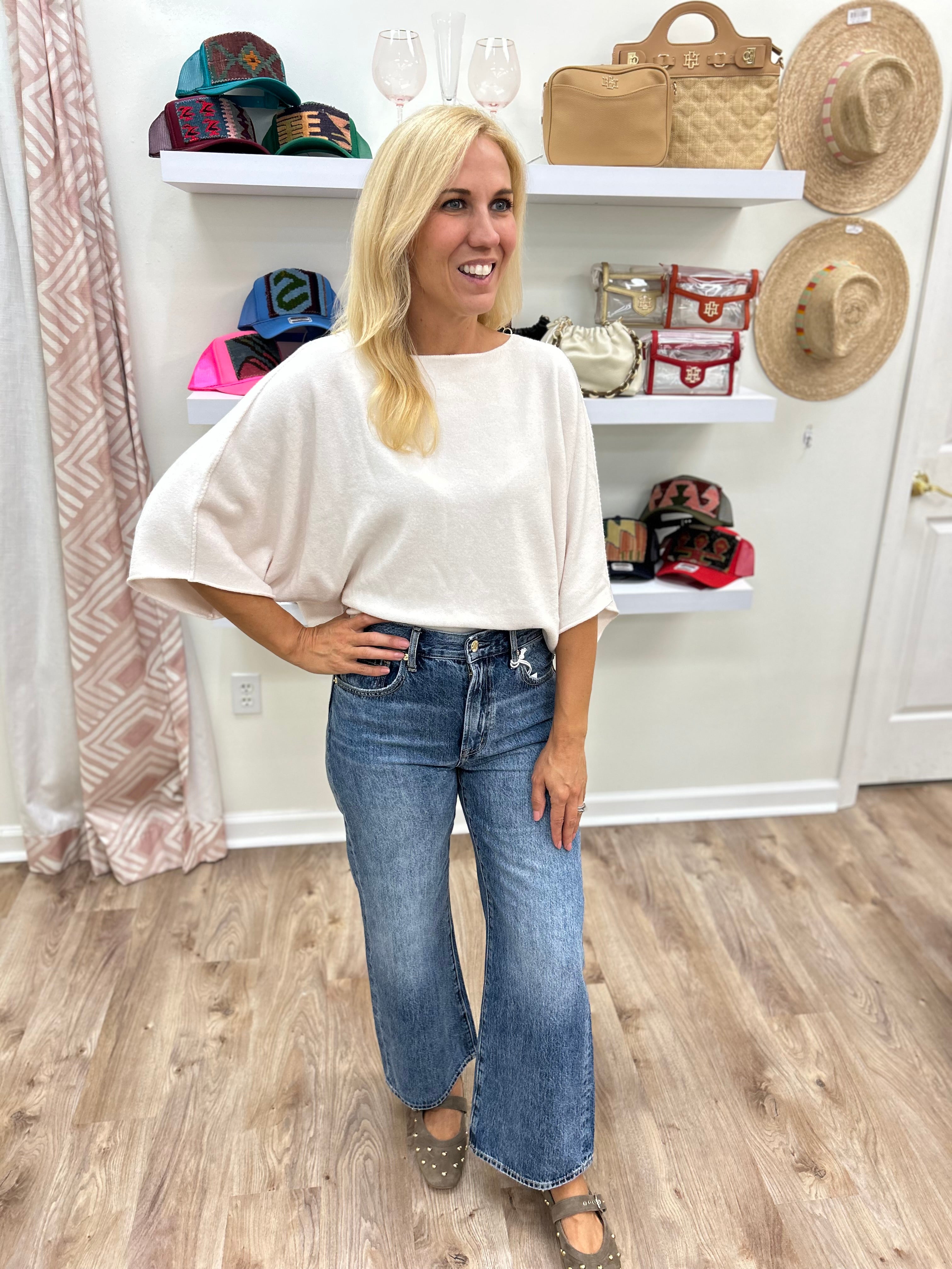 Milio Milano Batwing Knit Top