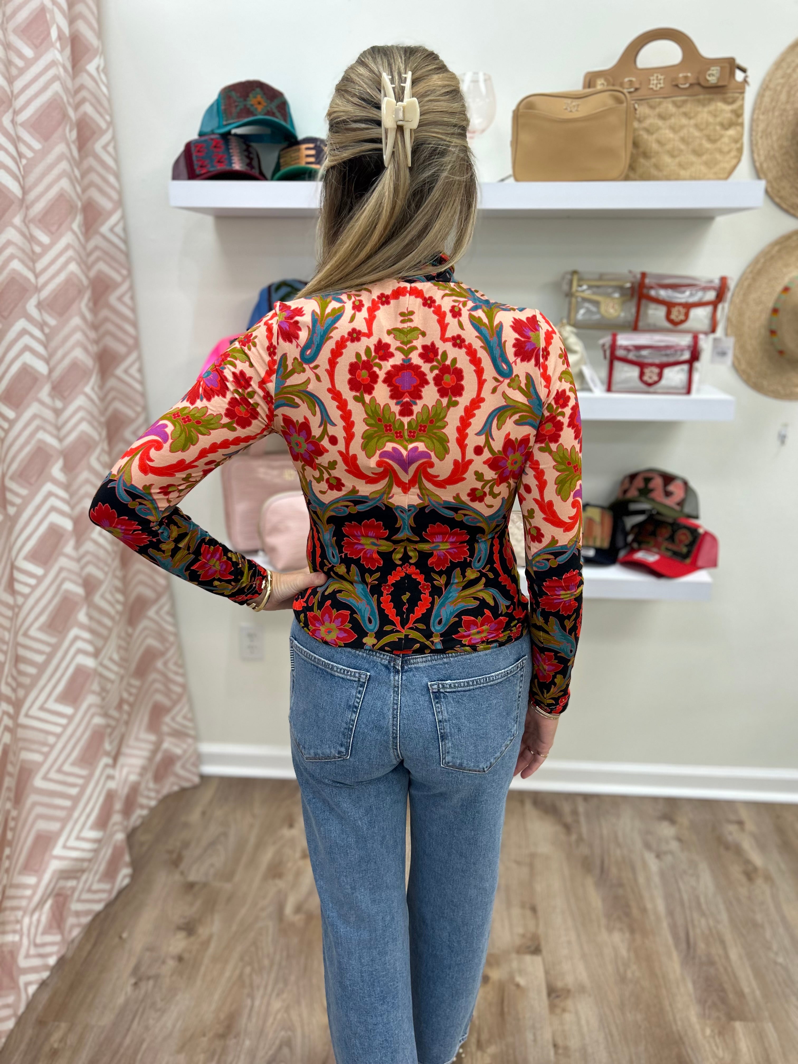 Elizabeth James Stevie Top- Tapestry