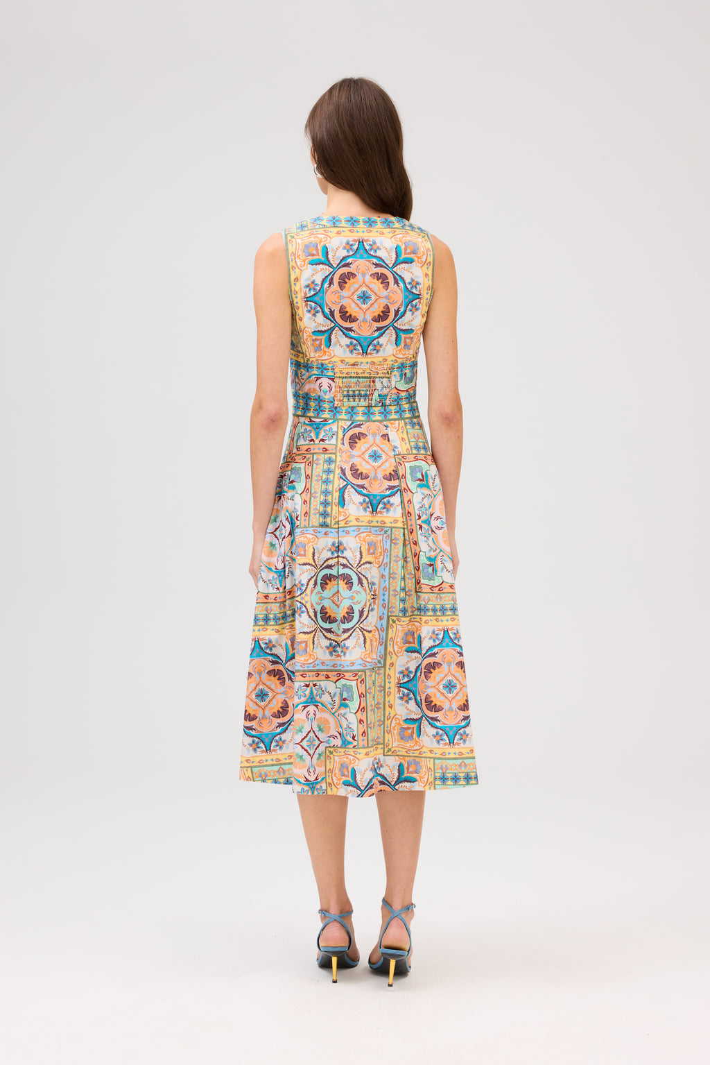 Allison Emma Vest in Scarf Print