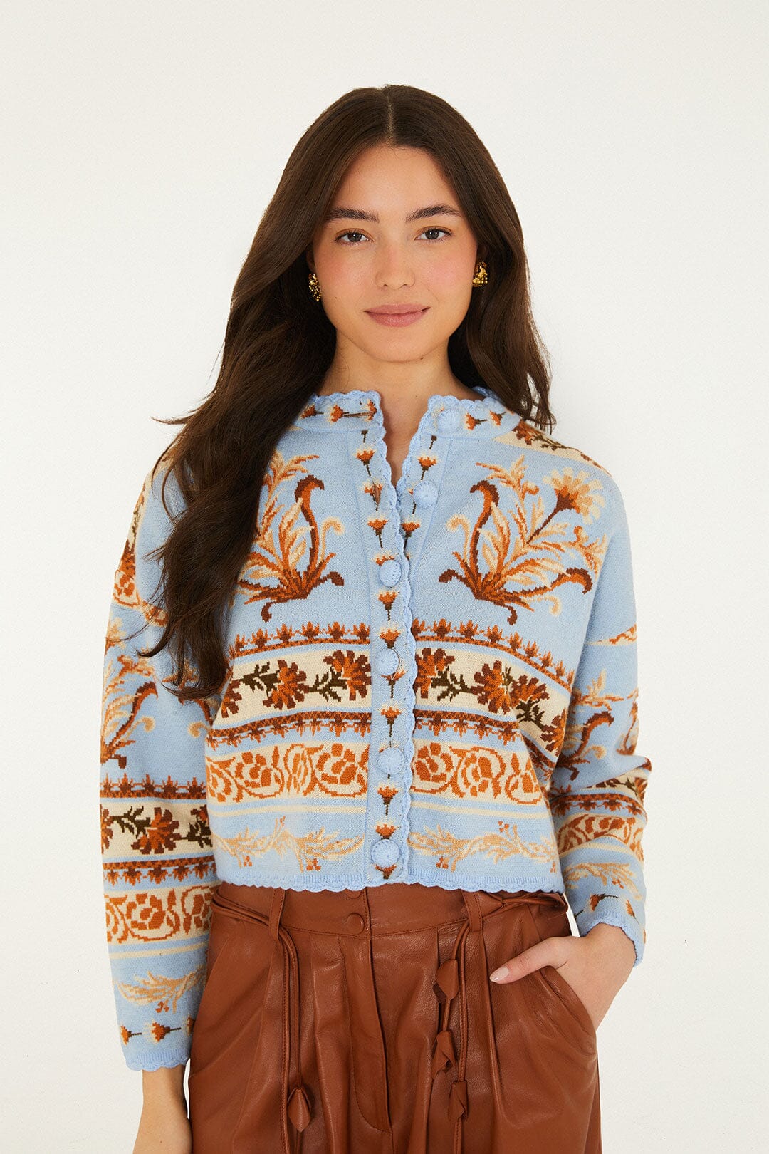 Farm Rio Blooming Garden Knit Cardi