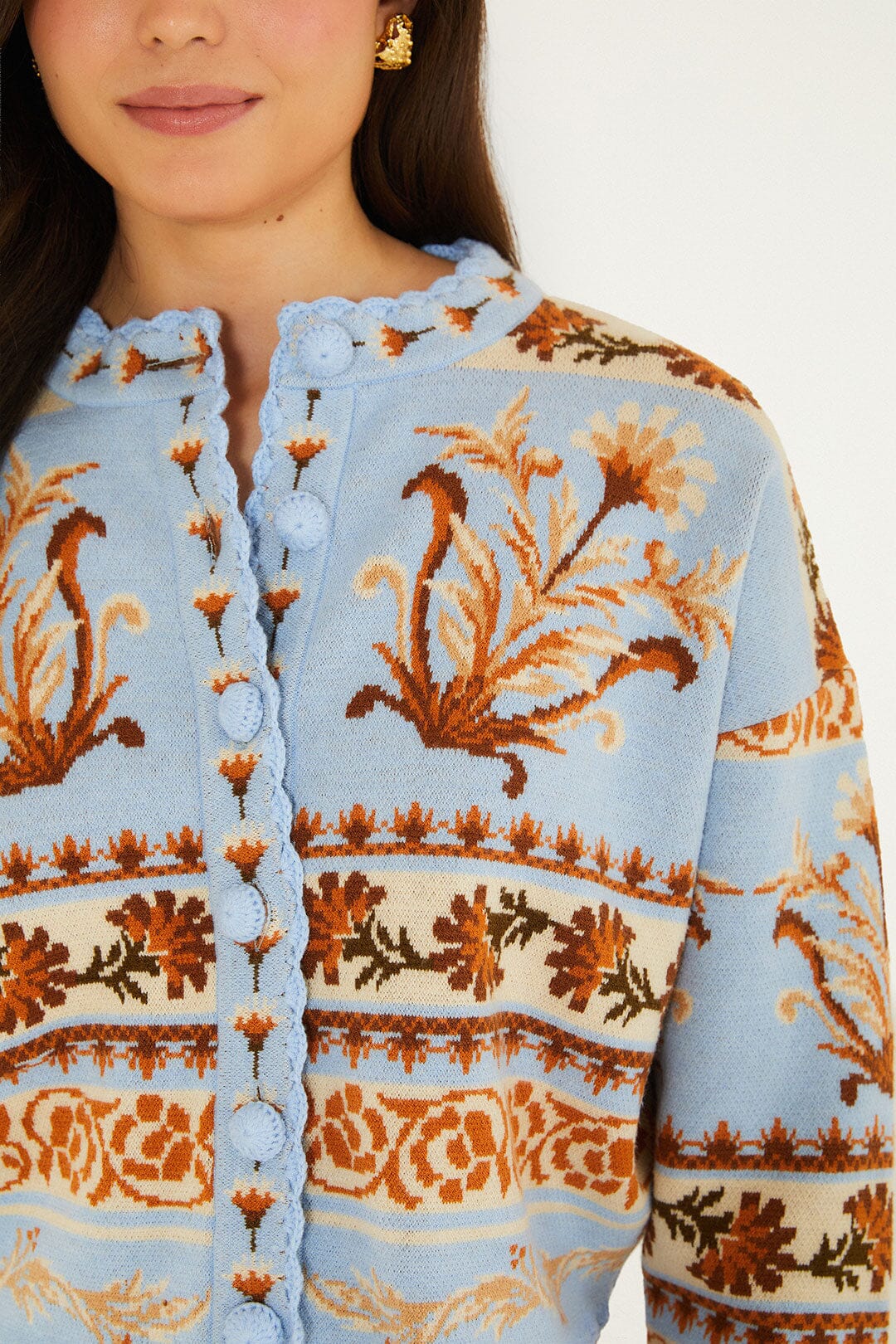 Farm Rio Blooming Garden Knit Cardi