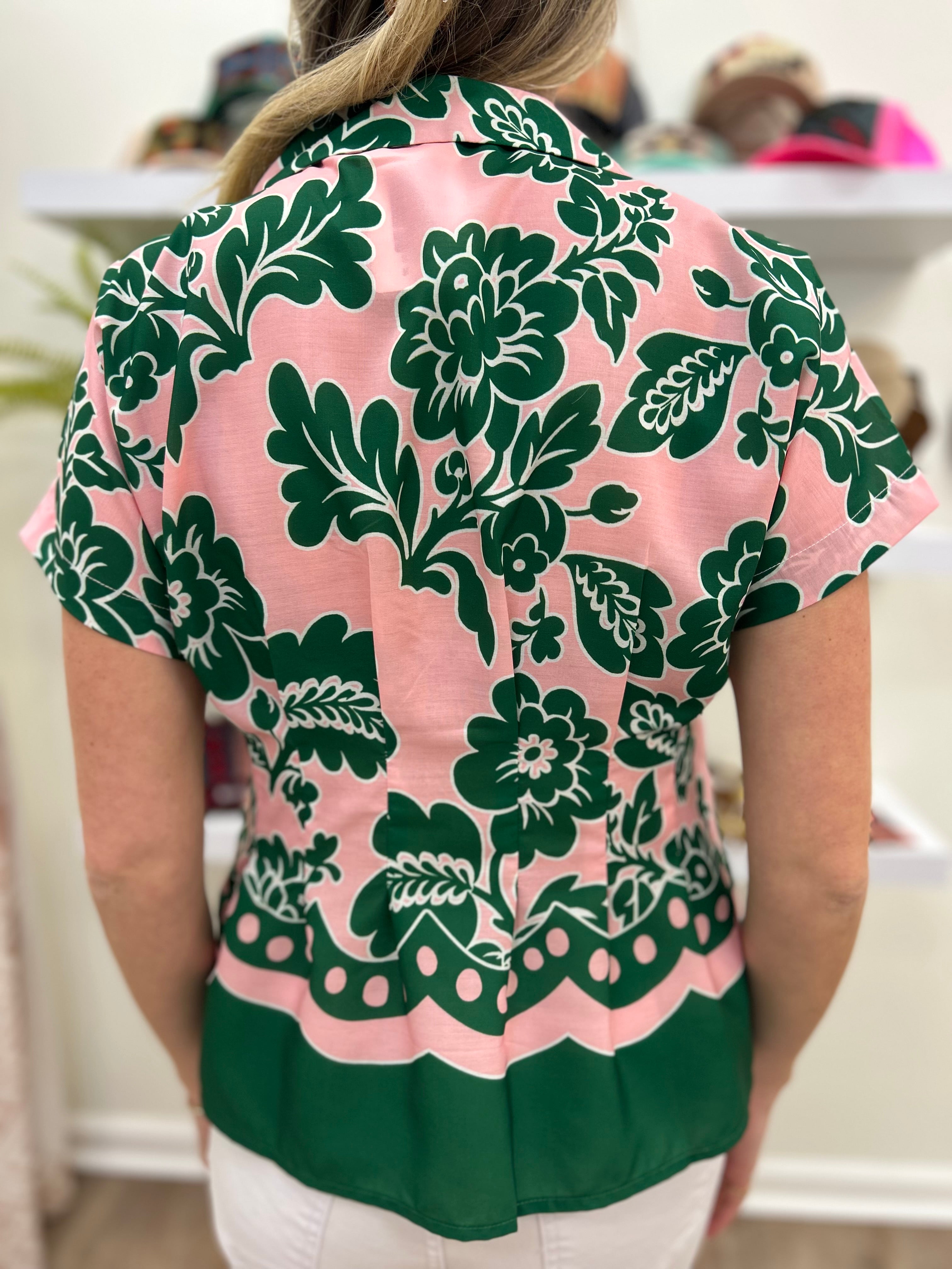 Joy Joy Waist Pleated Blouse